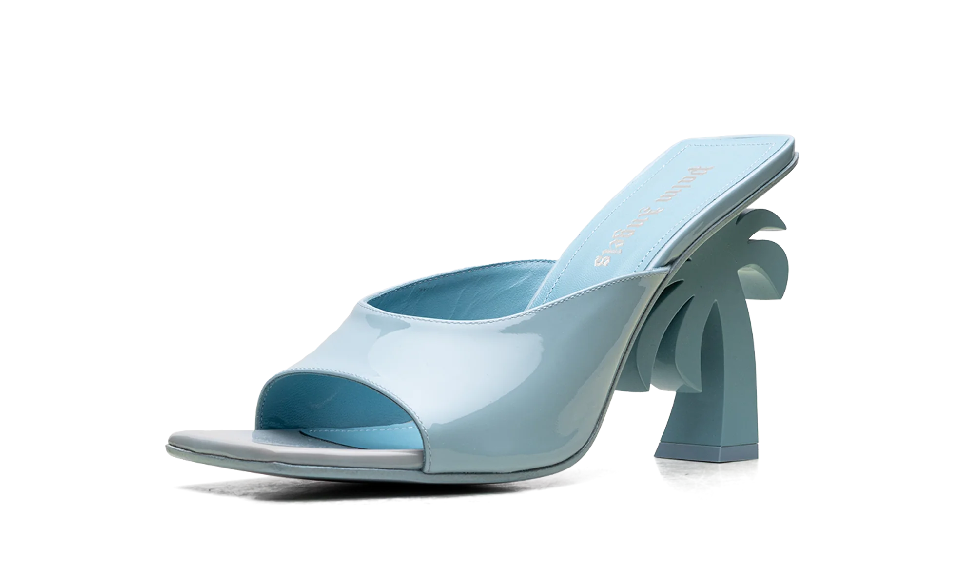 Mule Leather Heels WMNS "Blue" PWIJ003S23LEA0014000 - Image 4