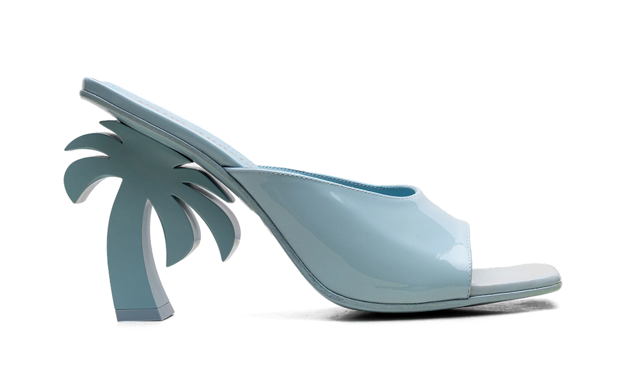 Mule Leather Heels WMNS "Blue" PWIJ003S23LEA0014000 - Image 6
