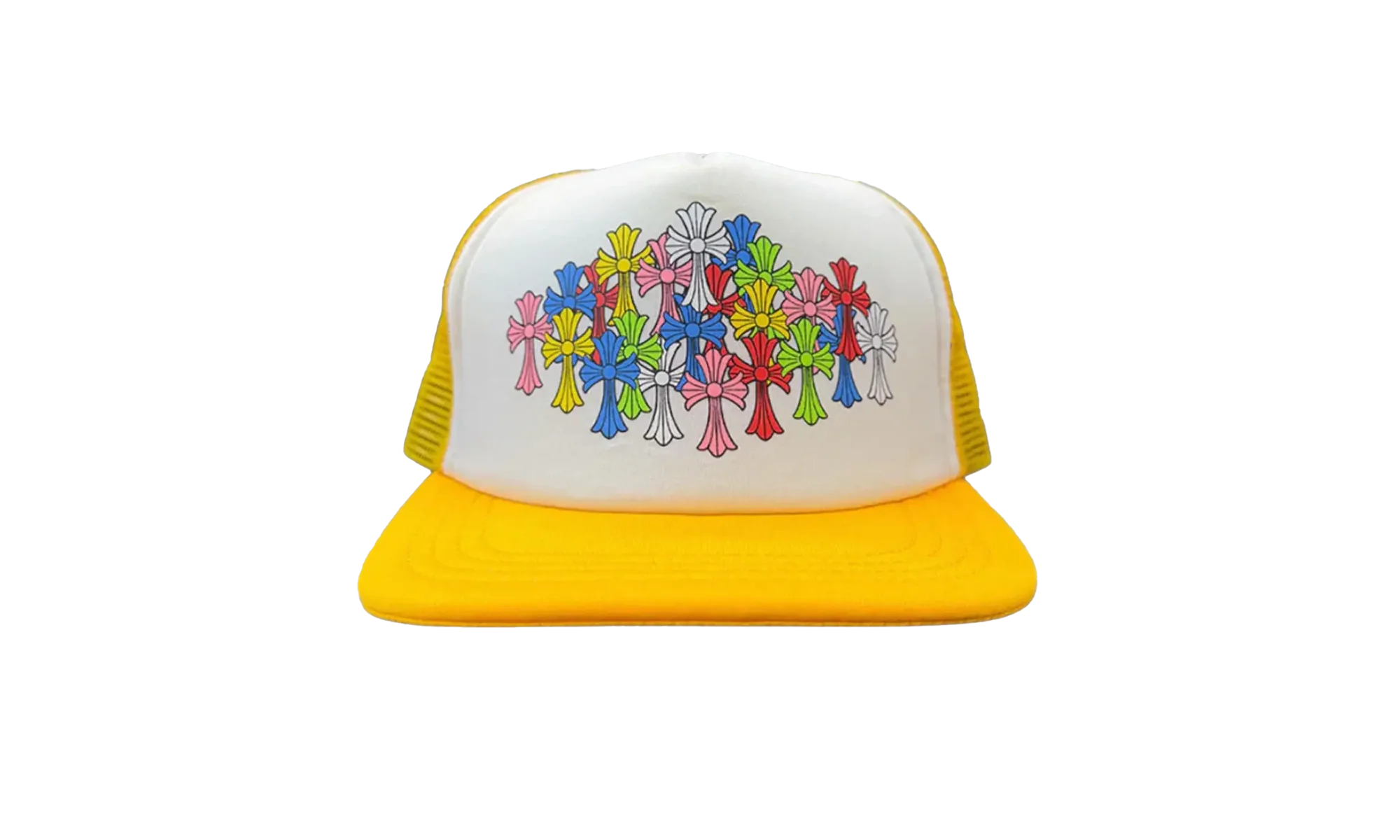 Multi Cross Trucker Hat "Yellow/Multicolor" CHRM0386