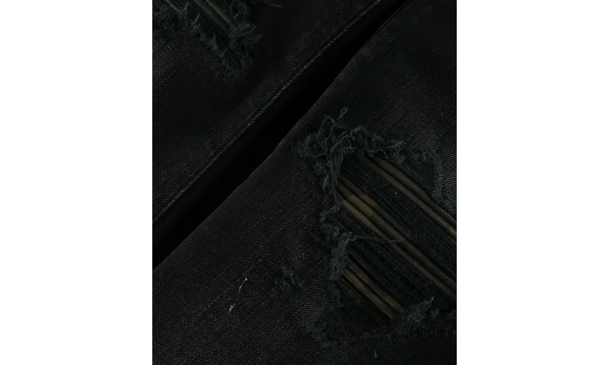 MX1 Camo Leather Patch Jeans "Aged Black" PF22MDS028 023 - Image 2