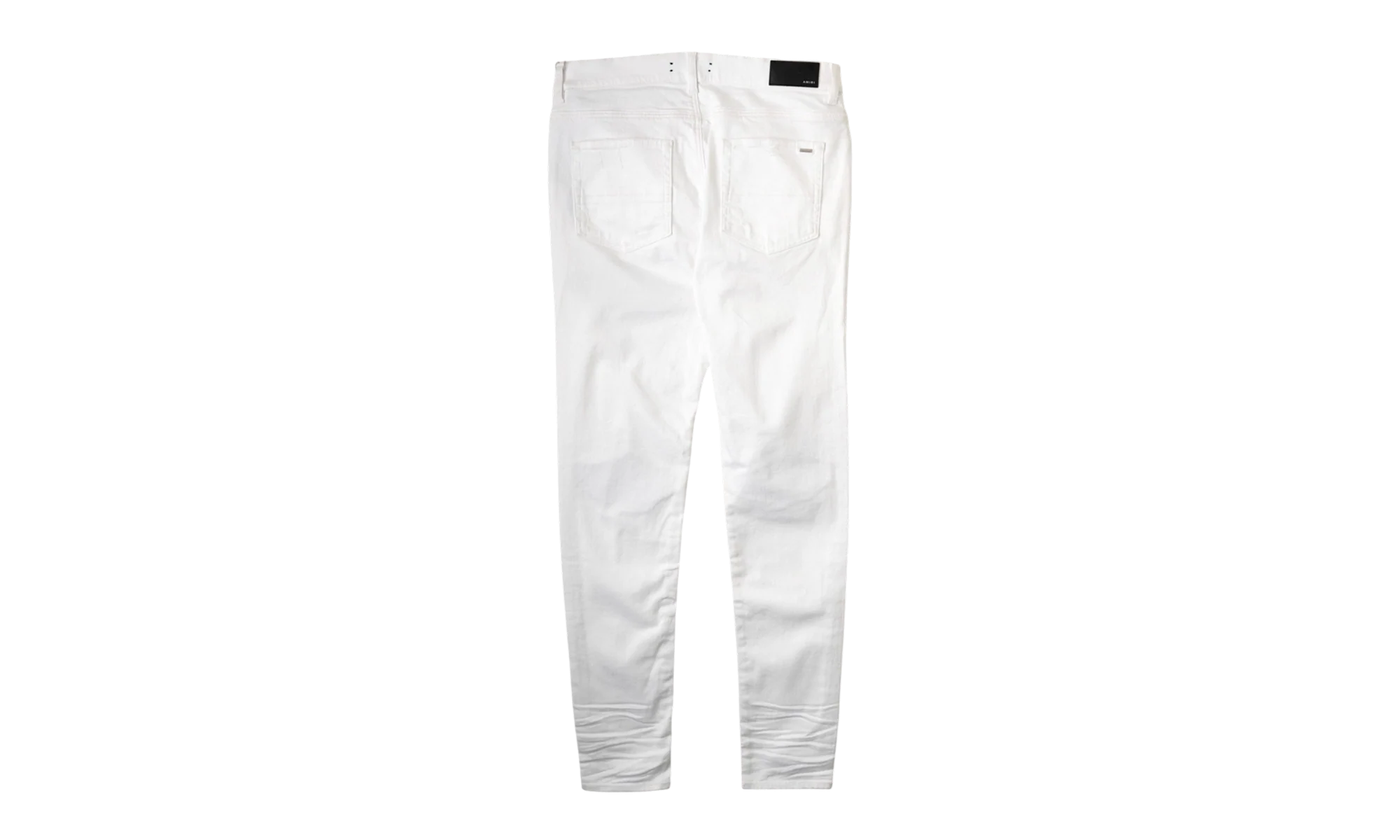 MX1 Leather Patch Jeans "White" MBMX1 LTHWHT WHITE - Image 2