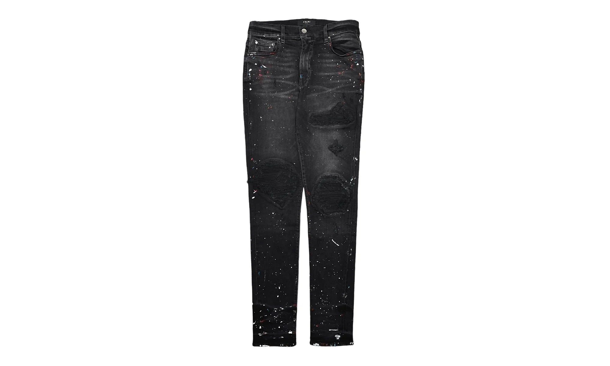 MX1 Painted Denim Patch Jeans "Aged Black" MBMX1 PDP ABL