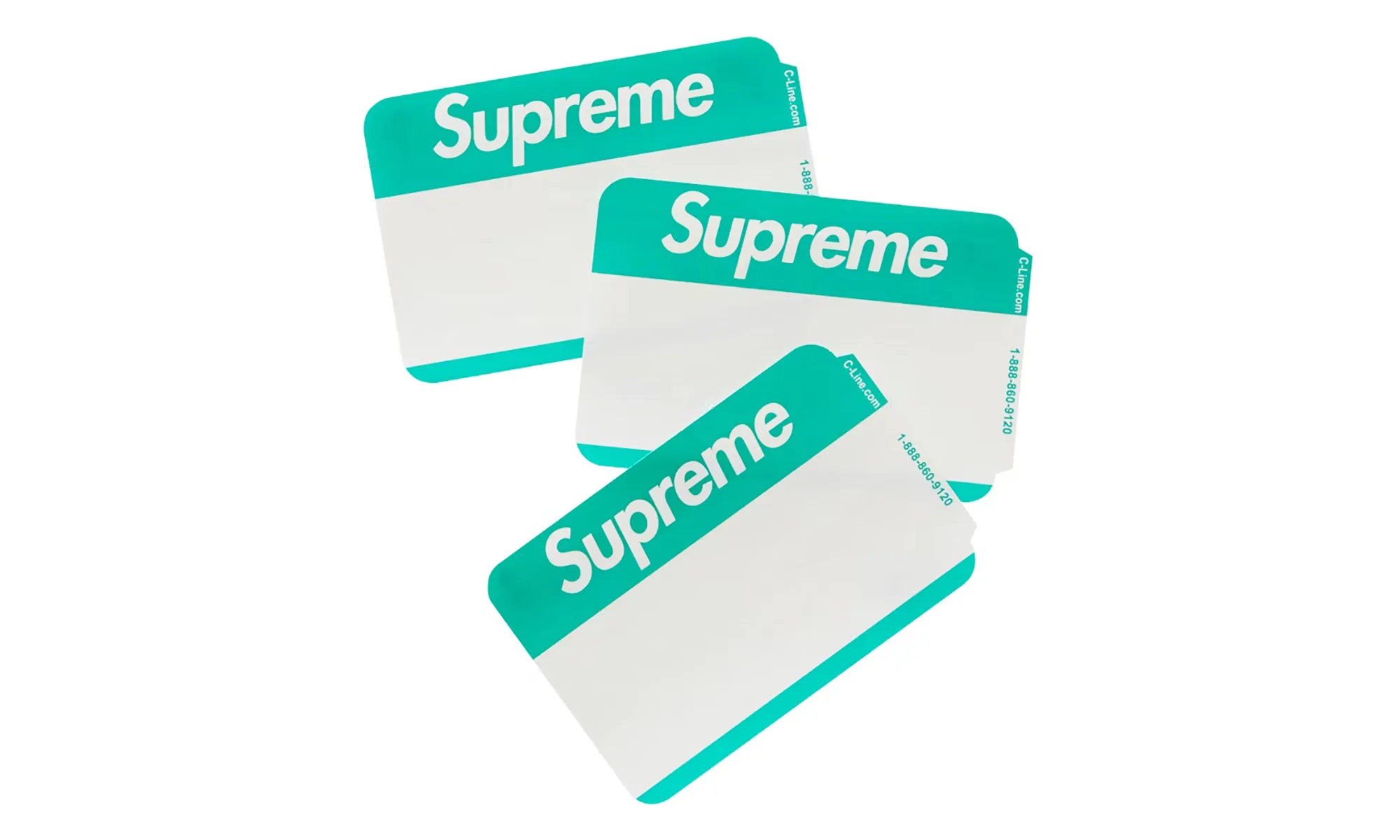 Name Badge Stickers "Green" SU26536