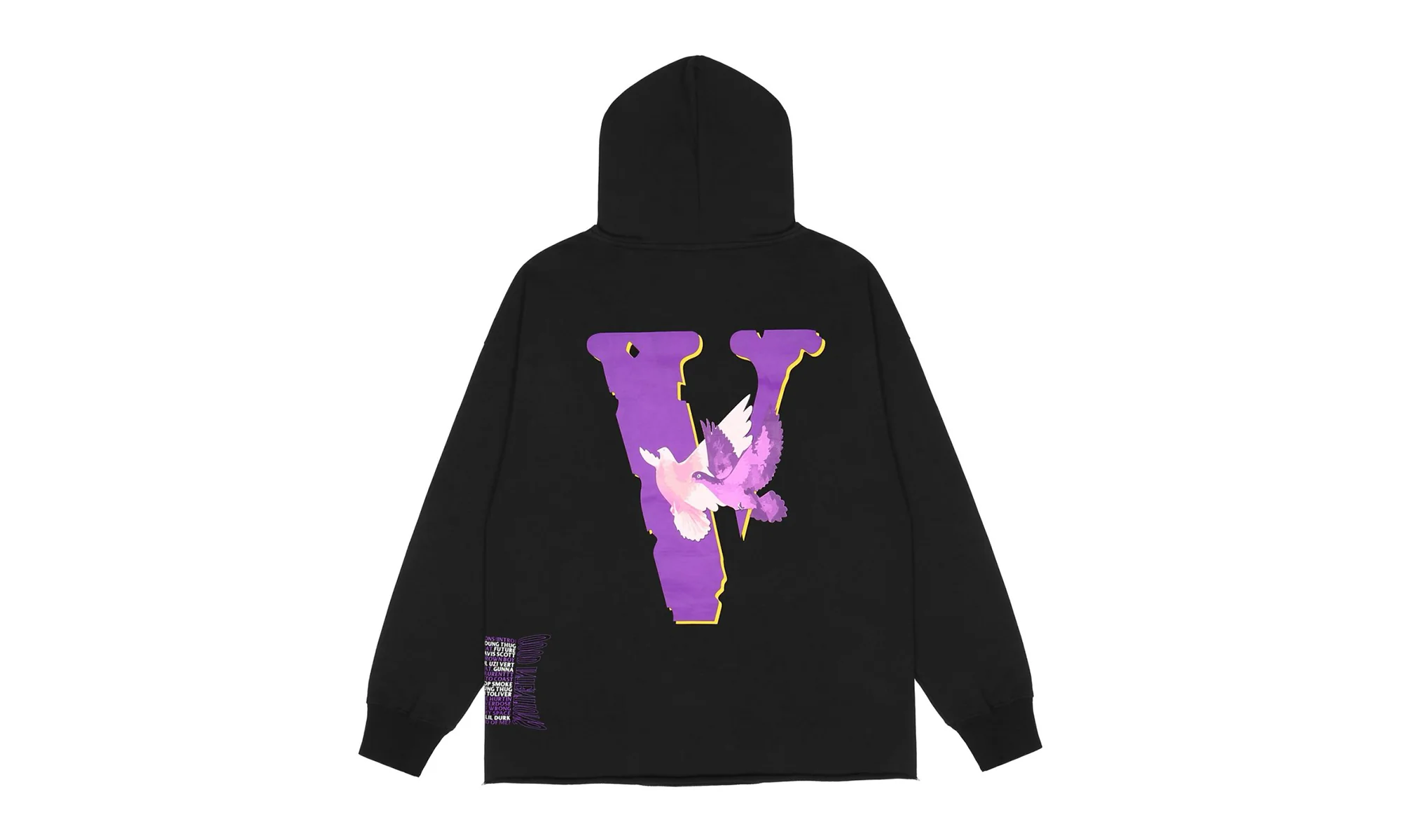 Nav Doves Hoodie "Good Intentions - Black" 1020 100000106NDGI BLAC - Image 2
