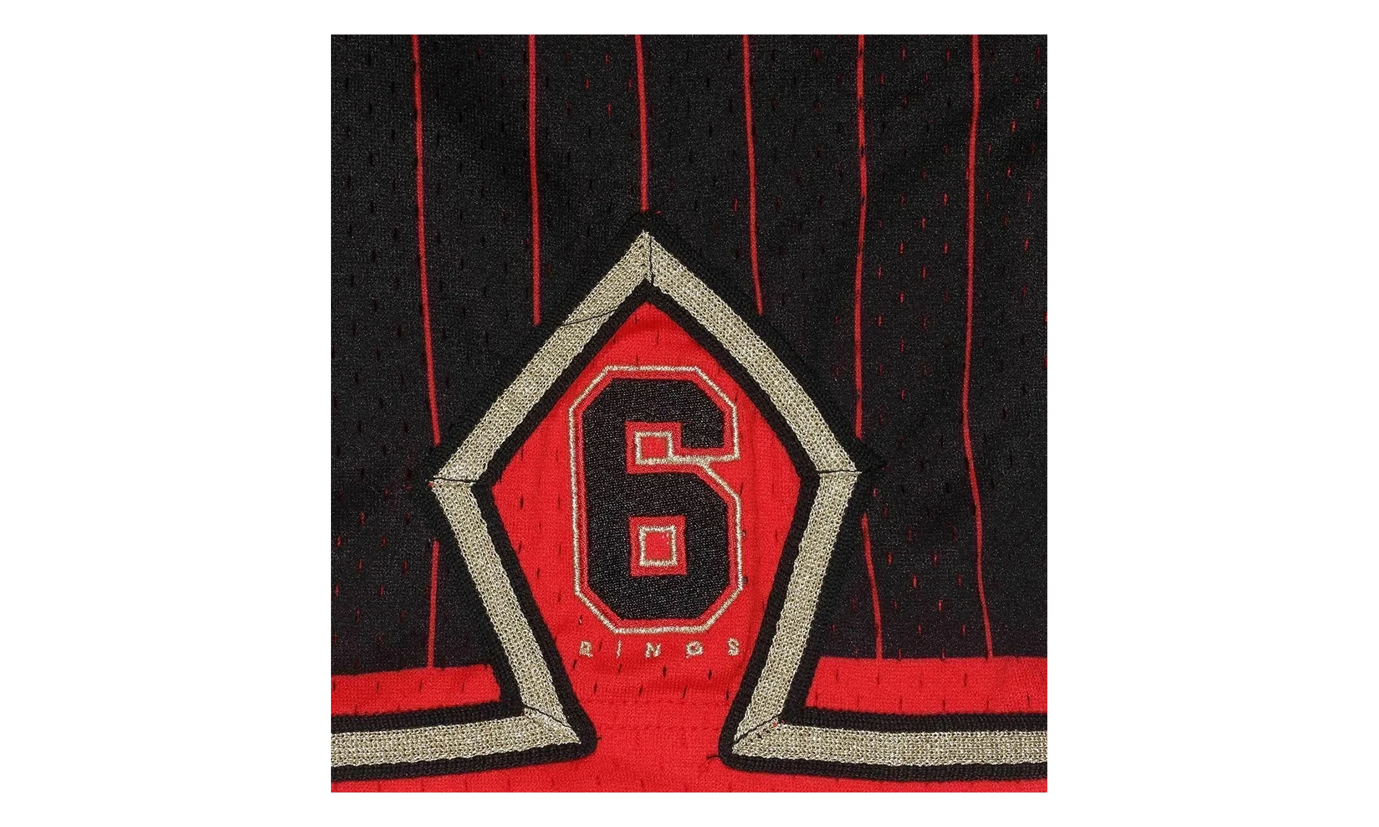 NBA 6 Rings Batting Practice Jersey "Chicago Bulls - Black" MSPOBLCK CBUBA180651 - Image 3