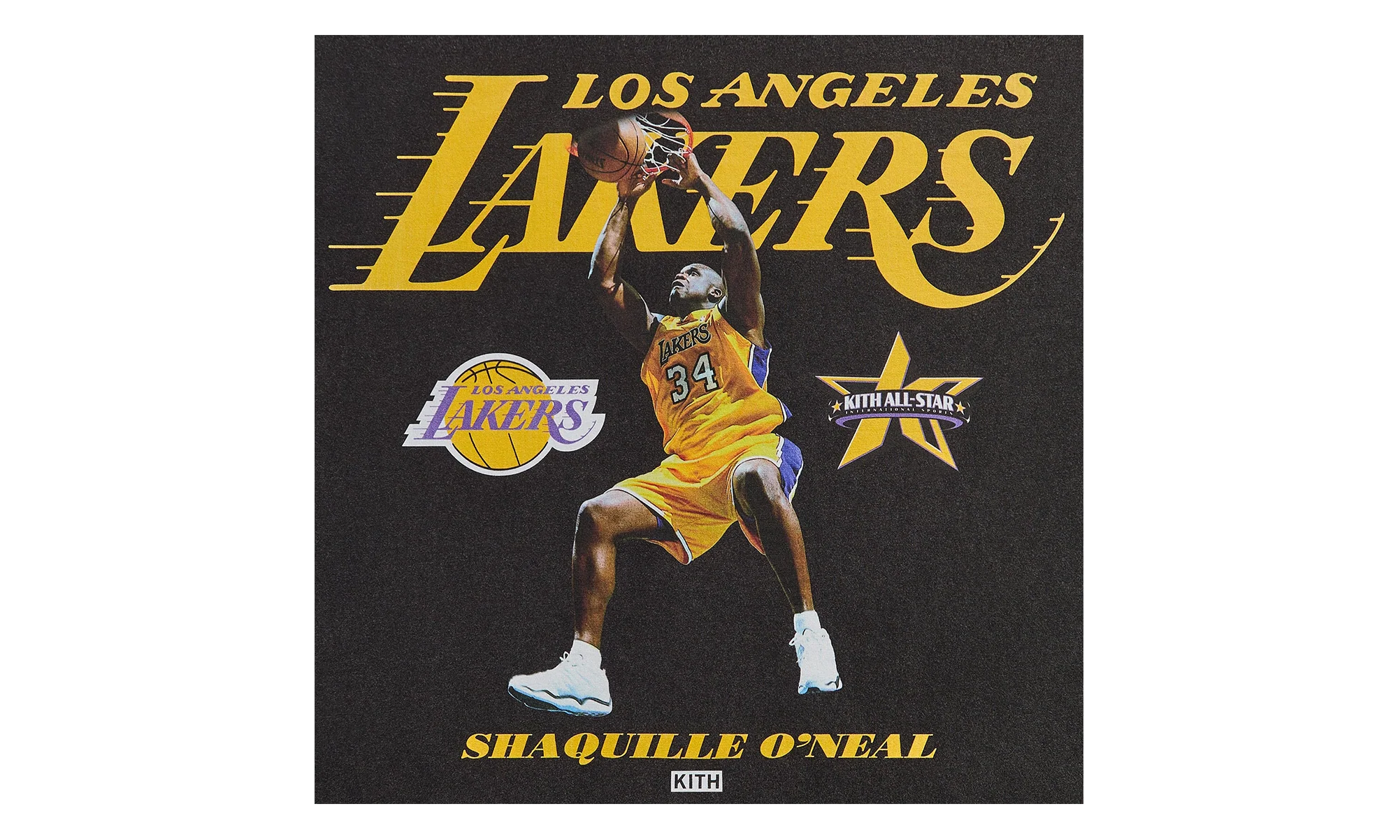 NBA All-Star Los Angeles Lakers Shaquille O'Neal "Black" KHM034948 001 - Image 2