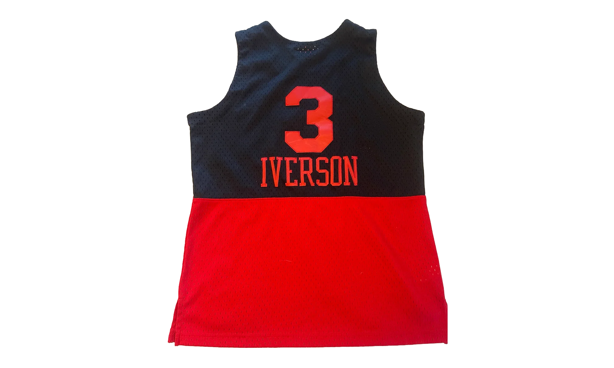 NBA Allen Iverson Reload 2.0 Swingman Jersey "2003 Philadelphia 76ers - Black / Red" SMJYGS20112 P76BKRD03AIV - Image 2