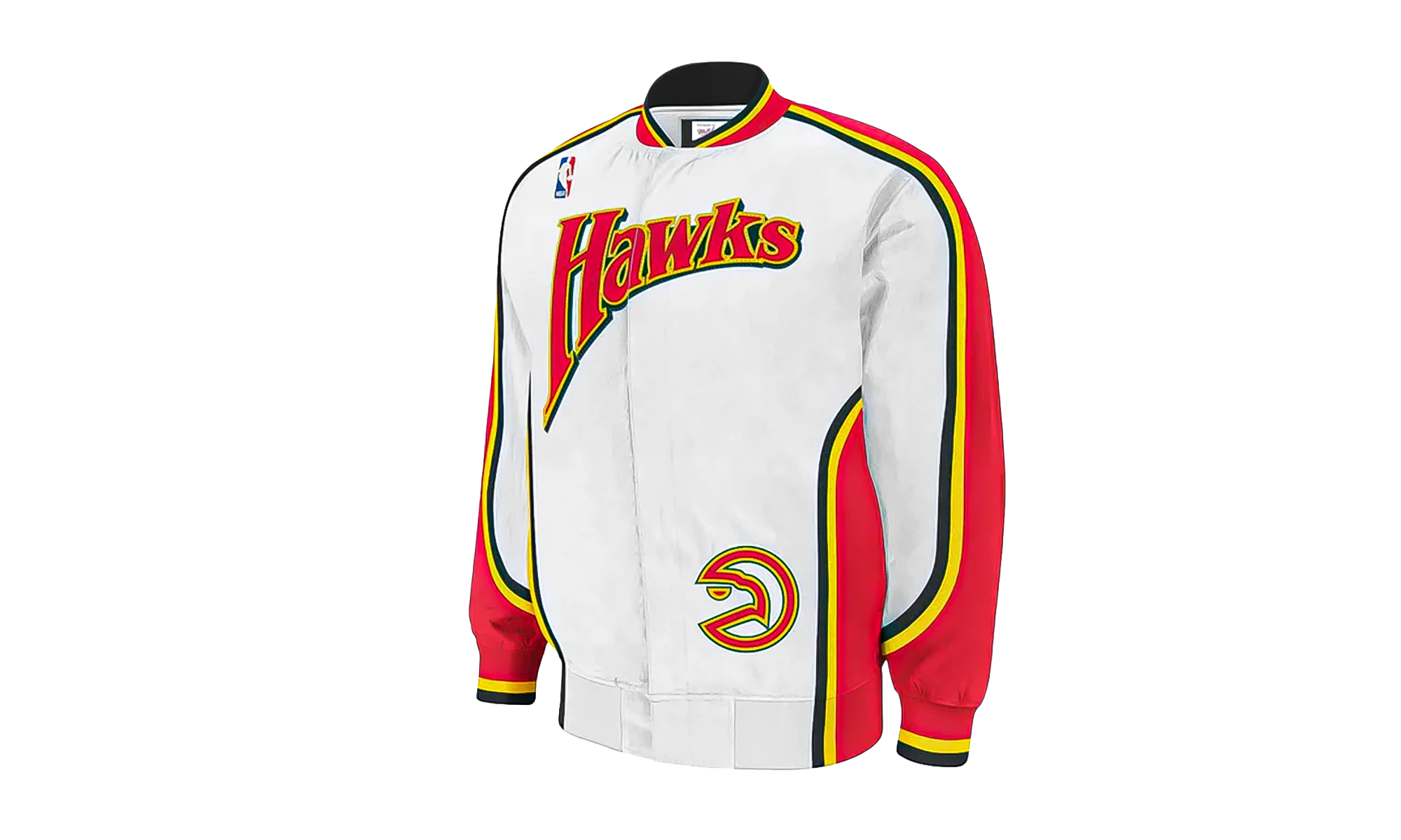 NBA Authentic Warm-Up Jacket "1992-93 Atlanta Hawks - White" 6056H305792AHA - Image 3