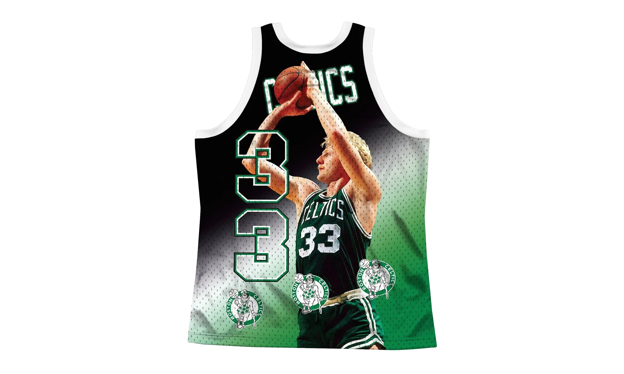 NBA Behind The Back Jersey "Boston Celtics Larry Bird" MSTKMI19002 BCEWHITLBI - Image 2