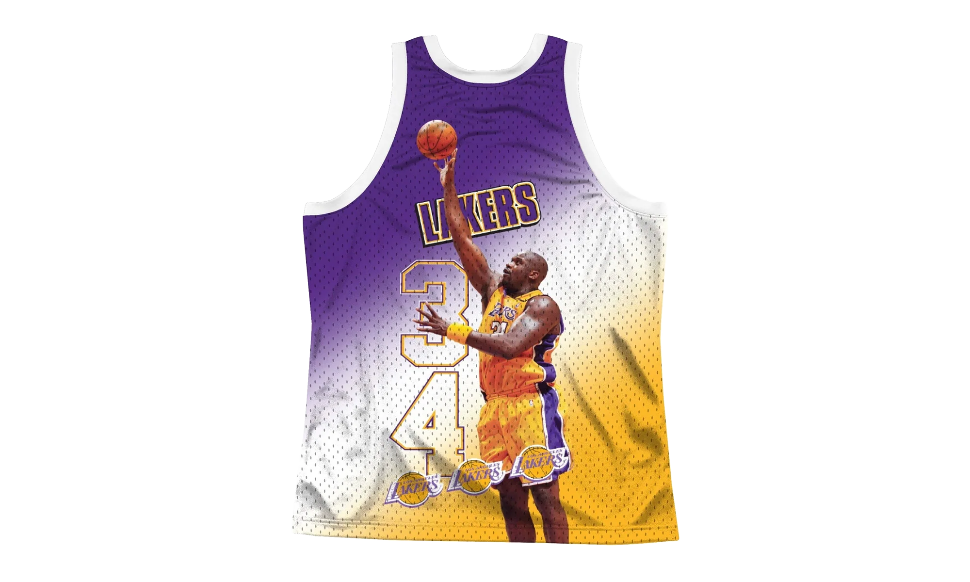 NBA Behind The Back Jersey "Los Angeles Lakers Shaq" MSTKMI19002 LALWHITSON - Image 2