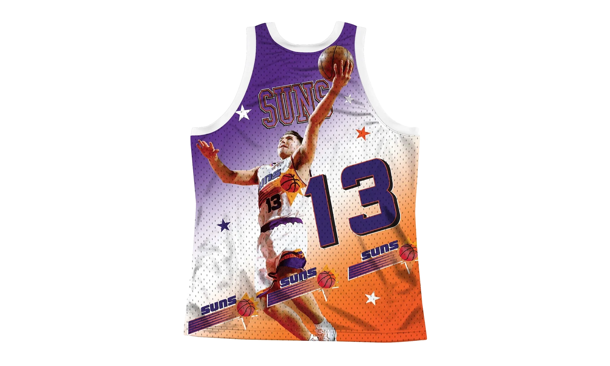 NBA Behind The Back Jersey "Phoenix Suns Steve Nash" MSTKMI19002 PSUWHITSNA - Image 2