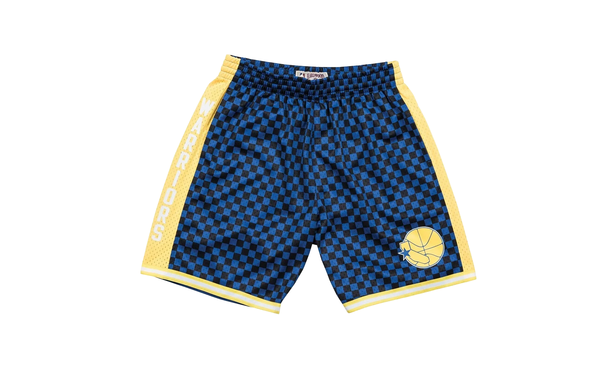 NBA Checked Swingman Shorts "Golden State Warriors - Blue" BA3A4I GSW B N0C - Image 2