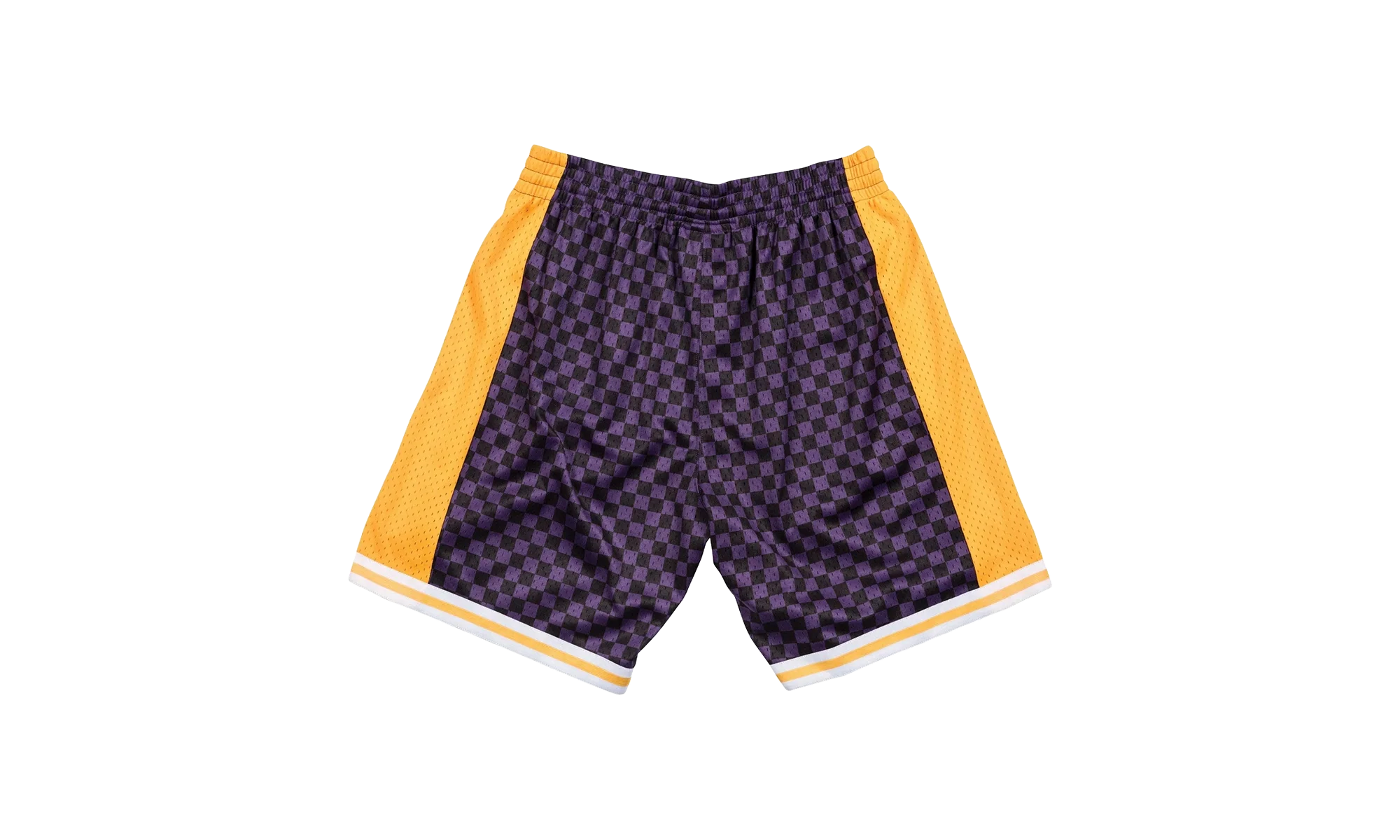 NBA Checked Swingman Shorts "Los Angeles Lakers - Purple" BA3A4I LAL L N0B - Image 2