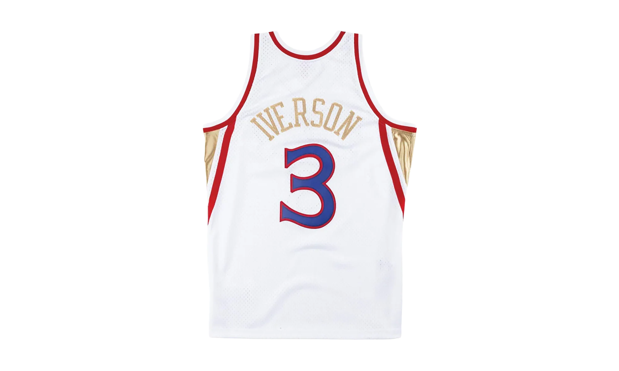NBA Chinese New Year Allen Iverson Swingman Jersey "1996 Philadelphia 76ers - White" SMJYNG18403 P76WHIT96AIV - Image 2