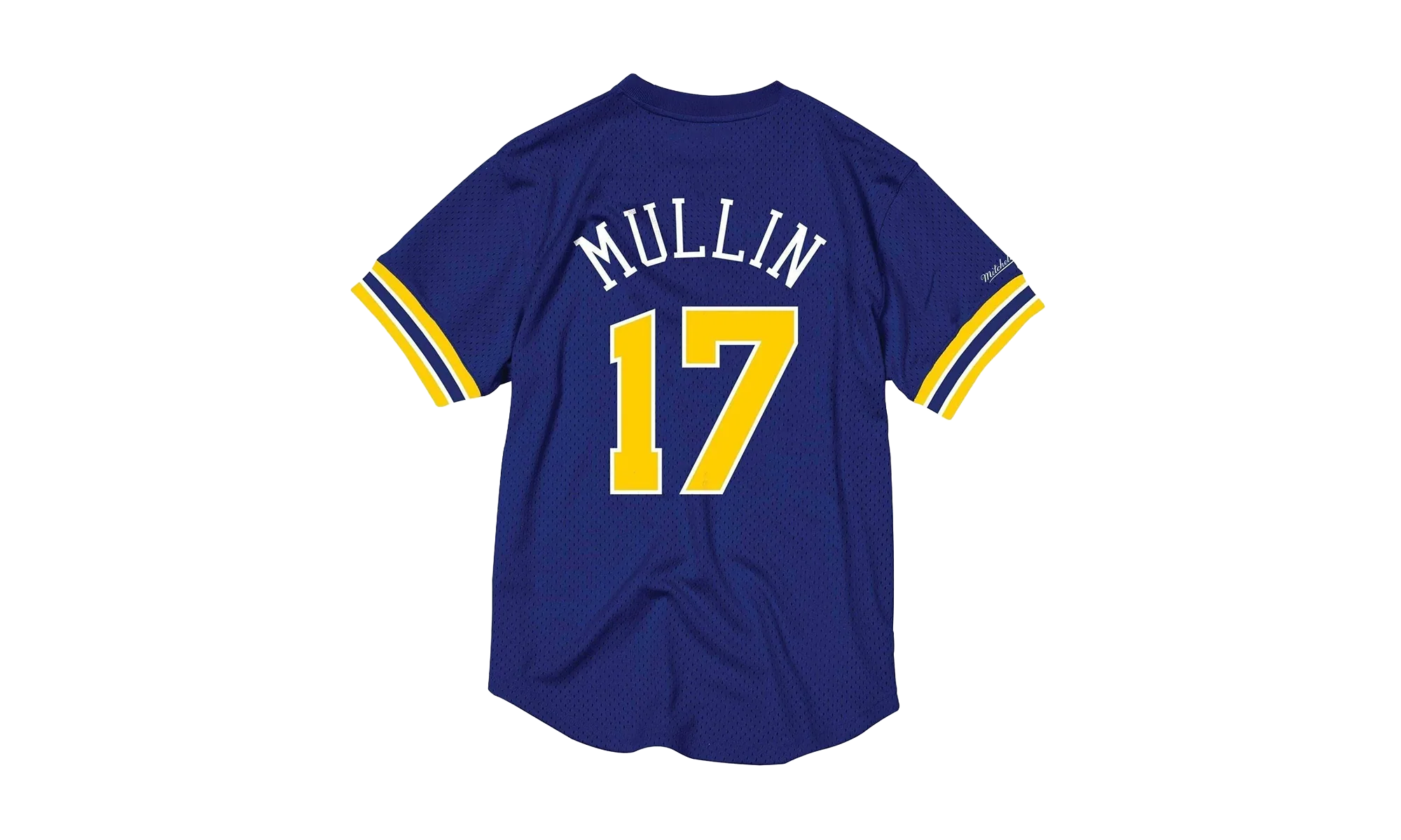 NBA Chris Mullin Name & Number Mesh Crewneck "Golden State Warriors - Royal" BA84X4 GSW B CCV - Image 2