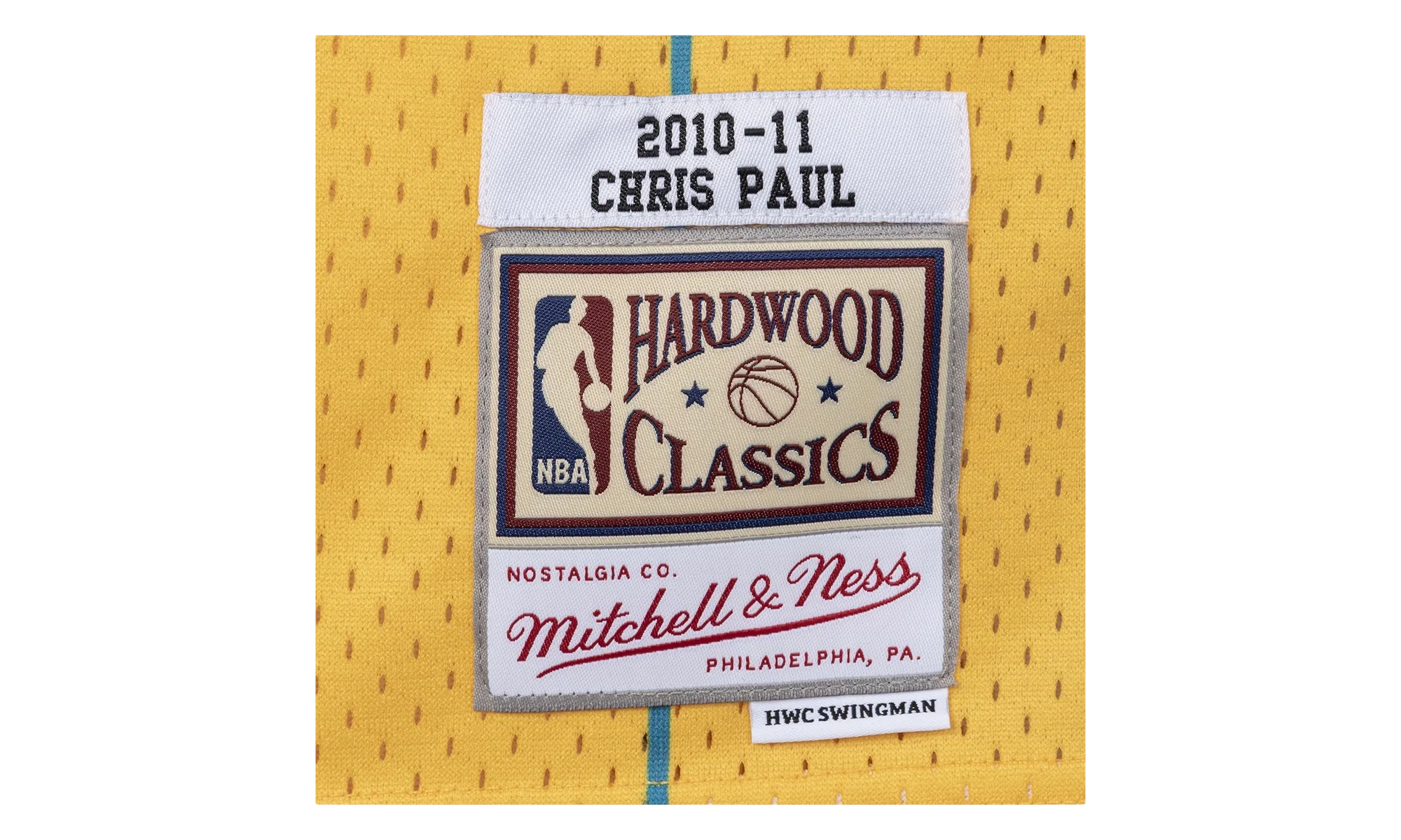 NBA Chris Paul Swingman Jersey "2010 Charlotte Hornets - Yellow" SMJYAC19023 NOHYELL10CPA - Image 3