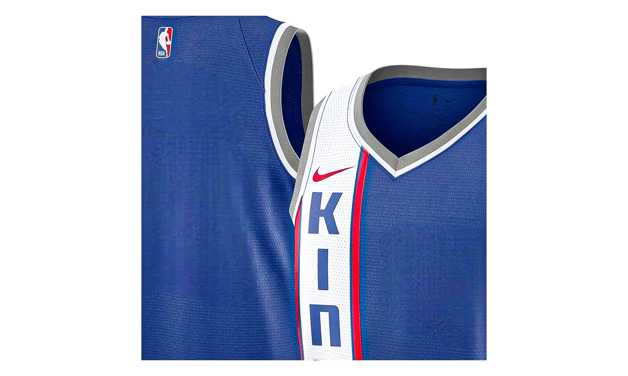 NBA City Swingman Jersey "2023-24 Sacramento Kings - Royal / White" DX8548 495 - Image 2