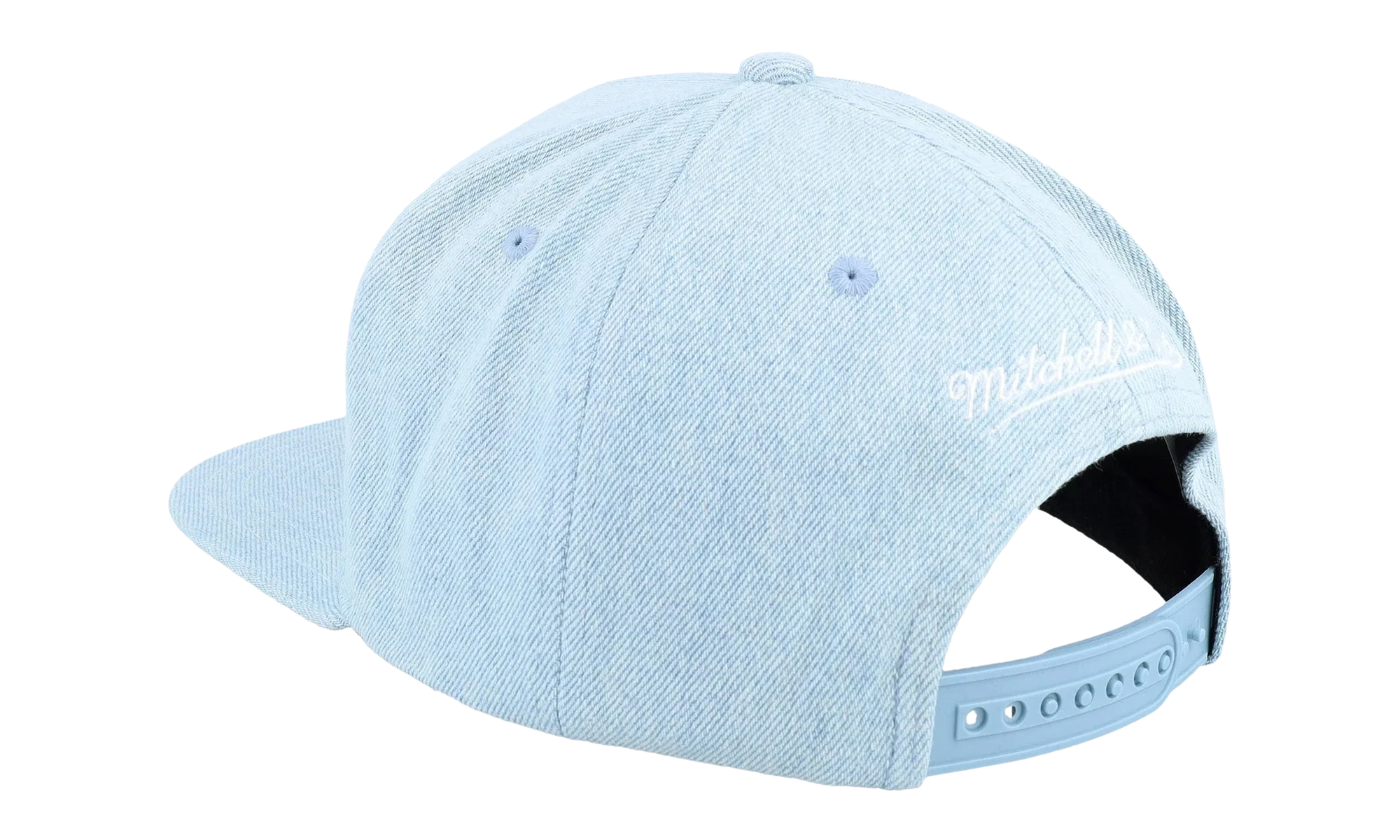 NBA Denim Stitcher Snapback Cap "Los Angeles Lakers - Light Blue" HS9458 LALLTBL - Image 2