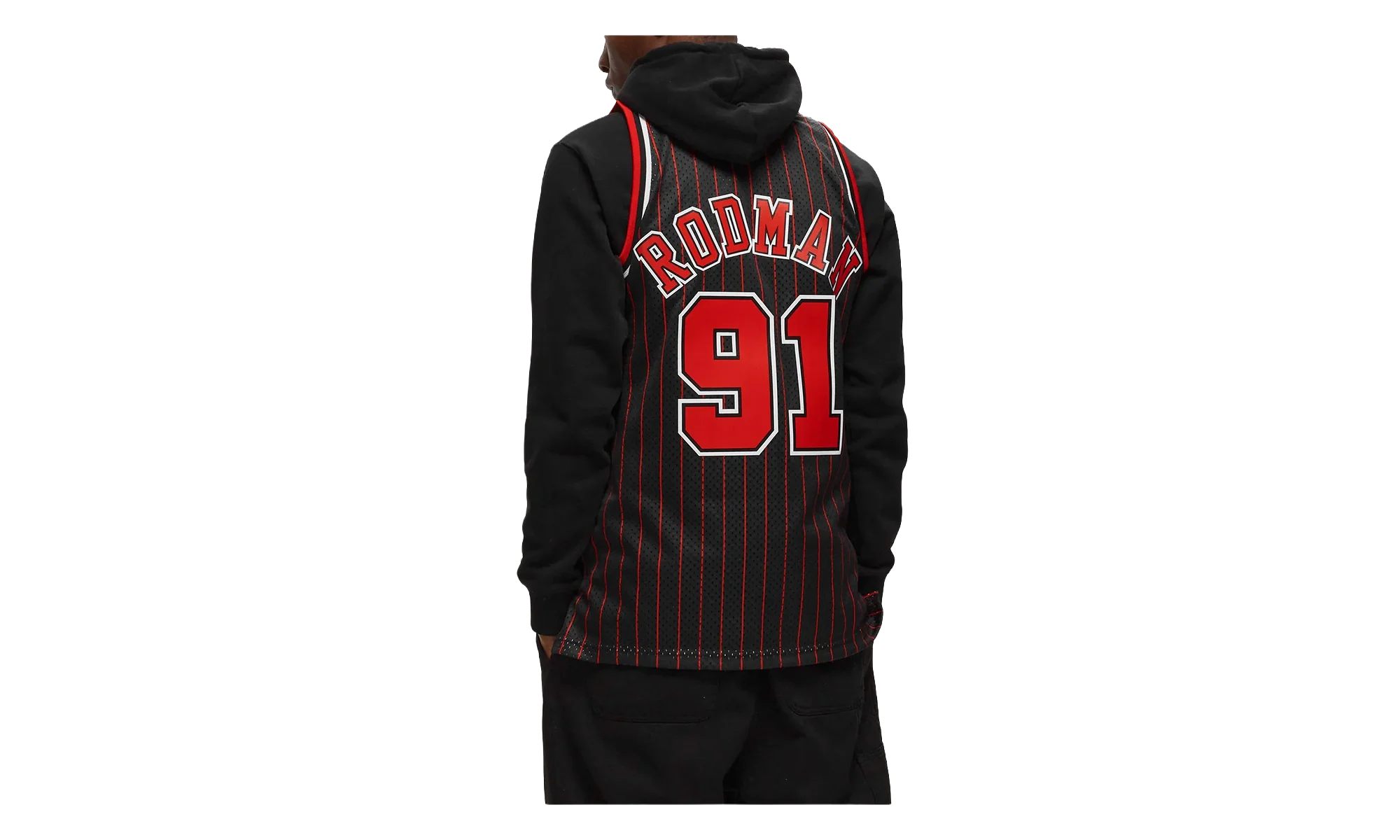 NBA Dennis Rodman Swingman Jersey "1995-96 Chicago Bulls - Black" MN1995 96DRCVSJB - Image 2