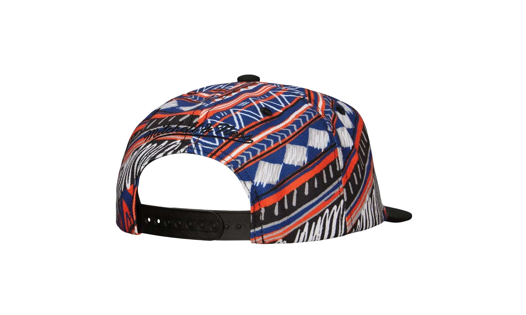 NBA Game Day Pattern Deadstock Snapback Cap "New York Knicks - Black / Black" HMUS5561 NYKYYPPPBKBK - Image 2
