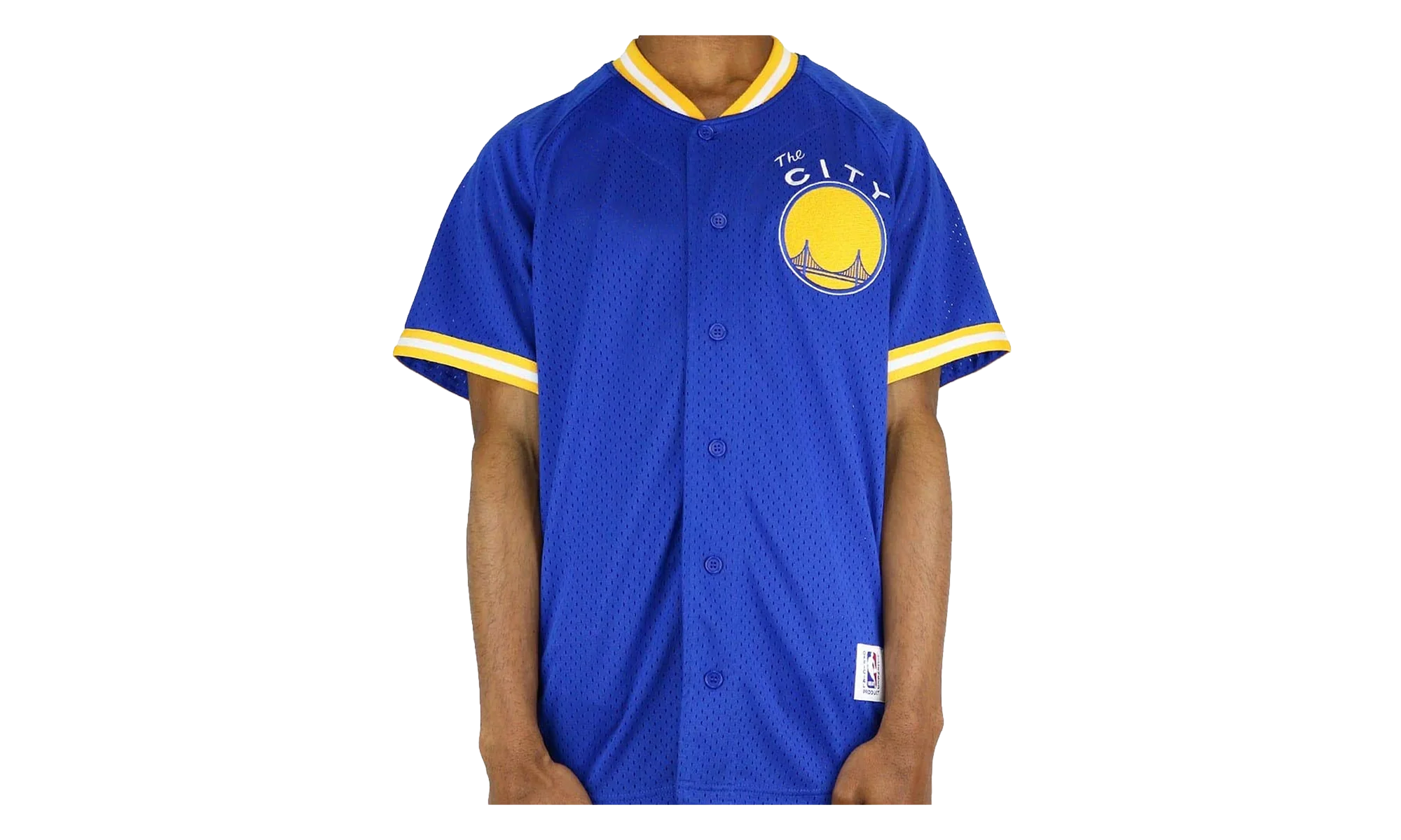 NBA GOLDEN STATE WARRIORS SEASONED PRO MESH BF SS TEE "Golden State Warriors" 418TH3106AGSWIH