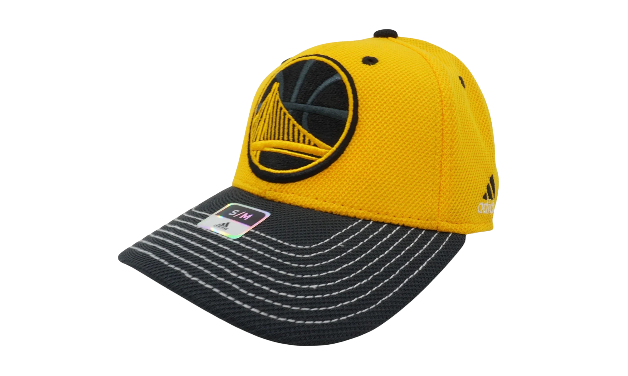 NBA GOLDEN STATE WARRIORS STRUCTURED FITTED CAP "Yellow / Black" M751Z MTC DWARRI - Image 2