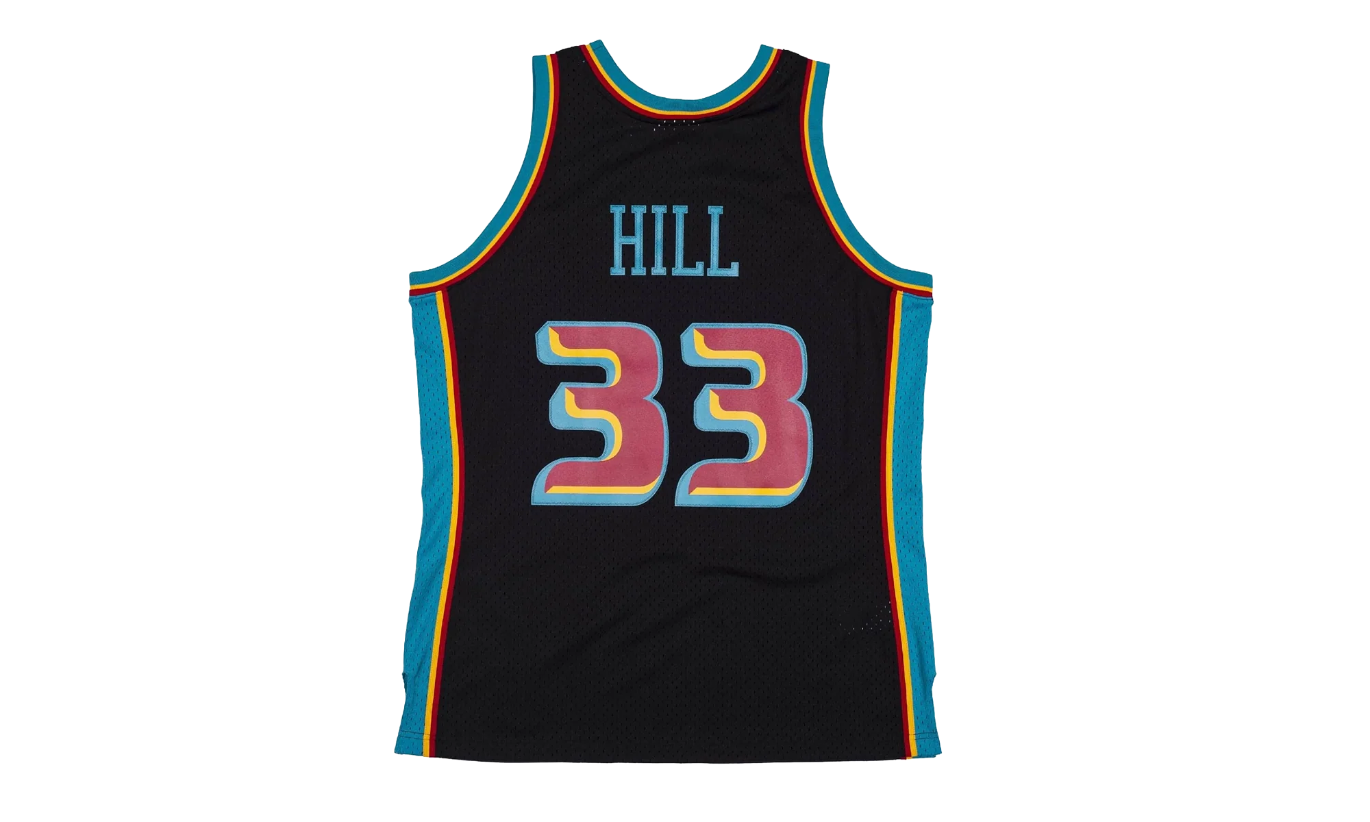 NBA Grant Hill Reload Swingman Jersey "1998 Detroit Pistons - Black" SMJYCP19295 DPIBLCK98GHI - Image 2