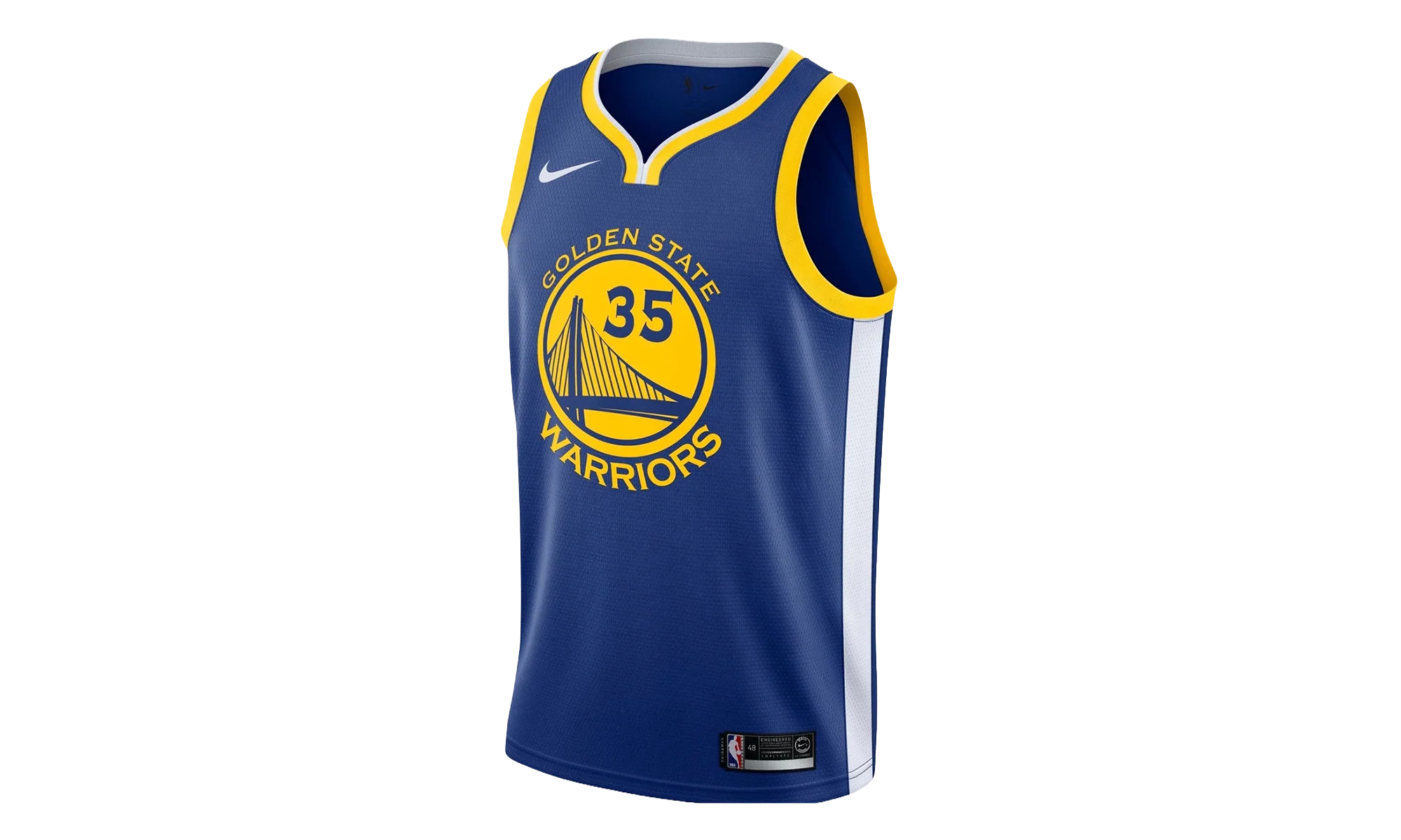 NBA GS Warriors Away Icon Swingman Jersey "Durant" 864475 496