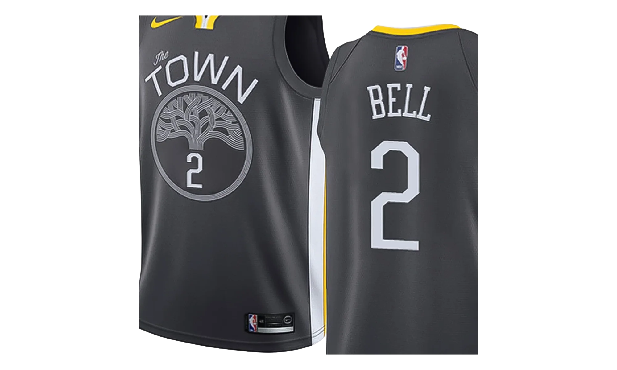 NBA GS Warriors Statement Swingman Jersey "Jordan Bell" 877205 066 - Image 2