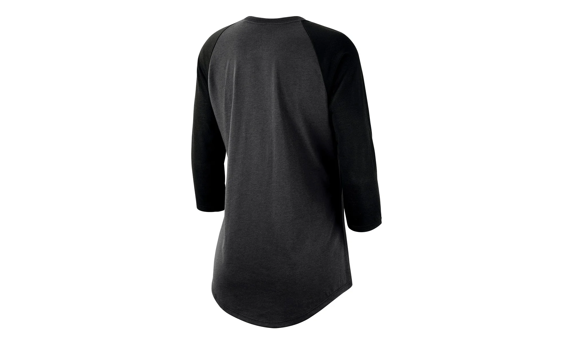 NBA GS Warriors Wordmark 3/4‑Sleeve Raglan WMNS "Charcoal Black" AQ6085 060 - Image 2