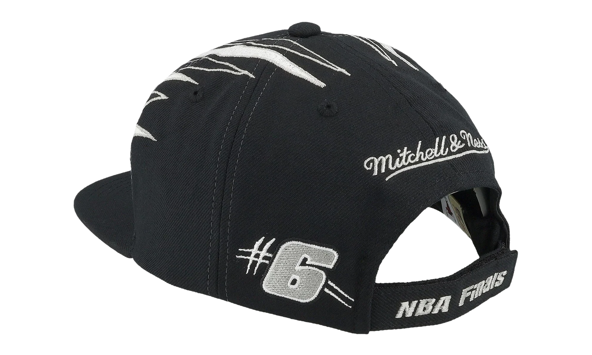 NBA Hardwood Classics 98 Champ Flipside Snapback Cap "Chicago Bulls - Black / White" HS8711 CBUBKWH - Image 2