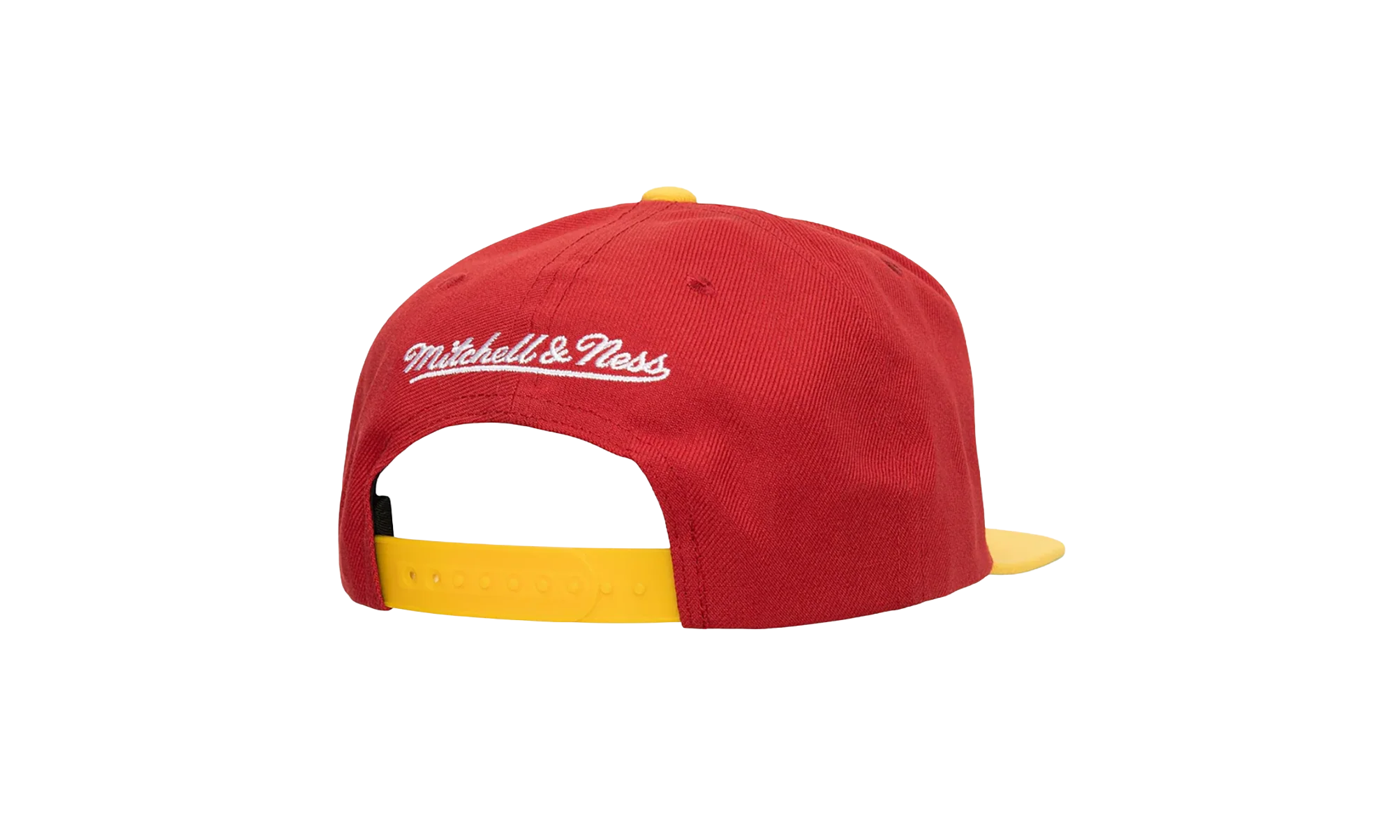 NBA Hardwood Classics Logo Bill Snapback Cap "Houston Rockets - Red / Yellow" HHSS4528 HROYYPPPRDYW - Image 2