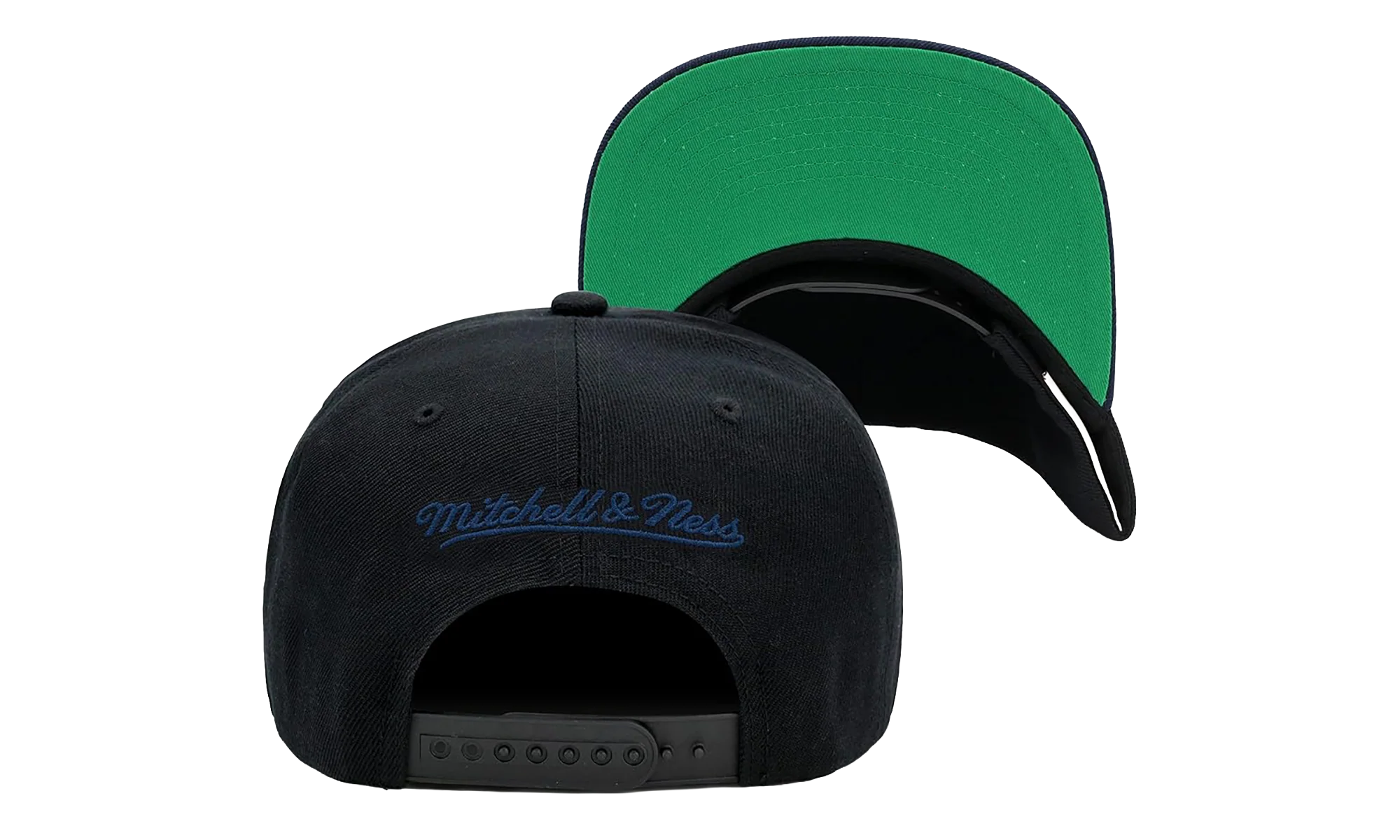 NBA Hardwood Classics Script 2.0 Snapback Cap "New Jersey Nets - Black" HHSS3282 NJNYYPPPBLCK - Image 2