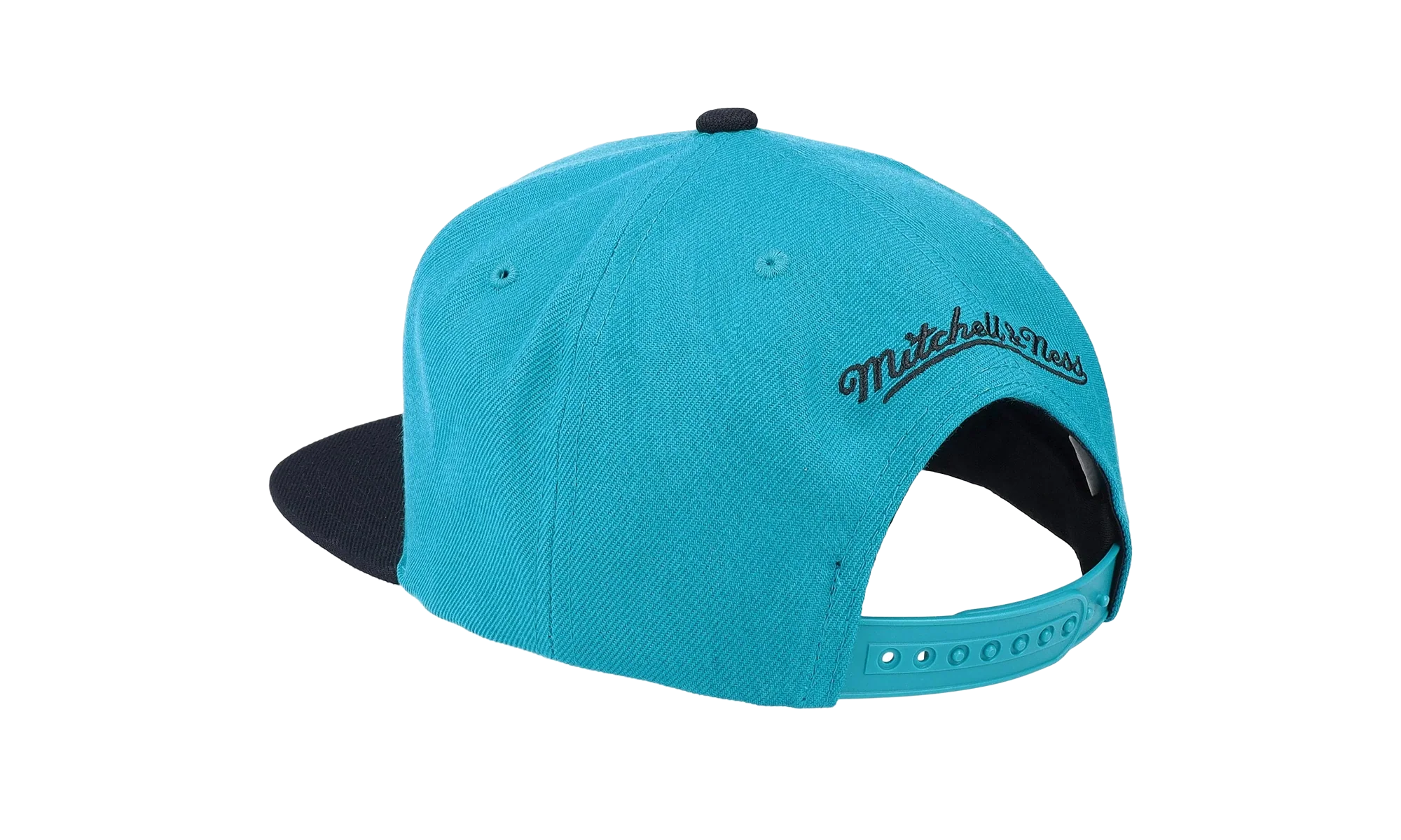 NBA Hardwood Classics Team 2 Tone 2.0 Snapback Cap "Detroit Pistons - Teal / Black" HHSS3267 DPIYYPPPTLBK - Image 2