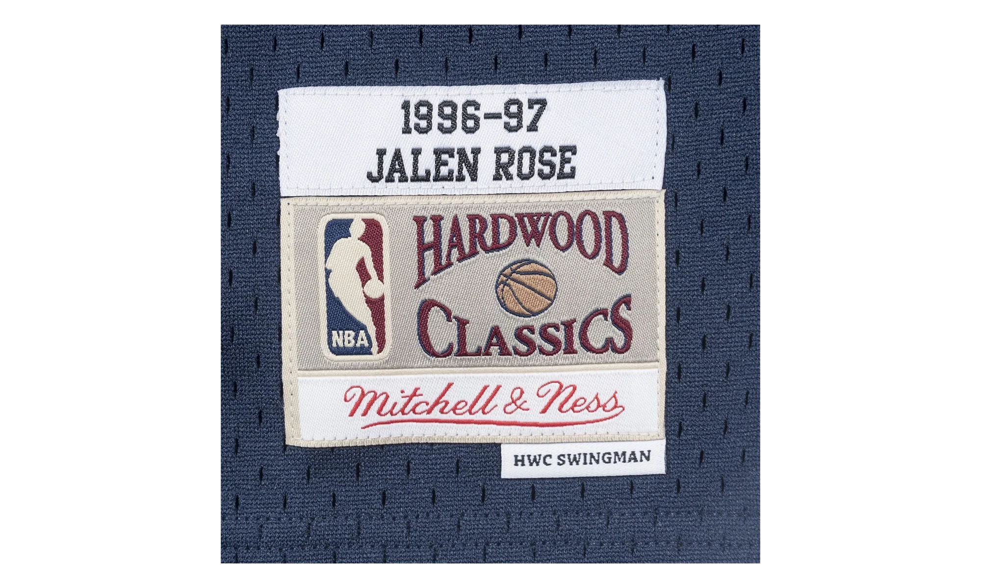 NBA Jalen Rose Swingman Jersey "1996-97 Indiana Pacers - Navy" SMJYAC18089 IPANAVY96JRS - Image 3
