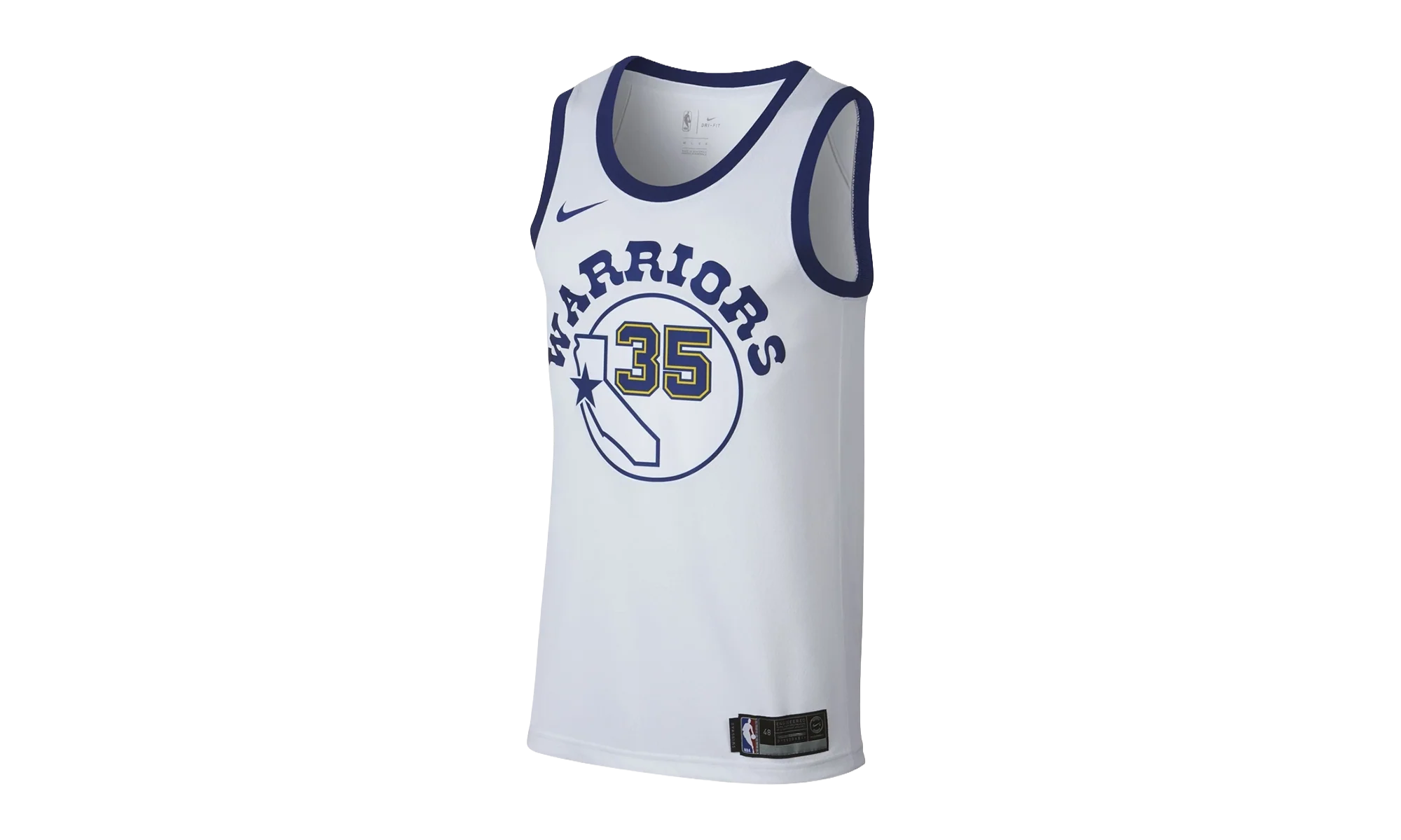 NBA Kevin Durant GS Warriors Swingman Jersey "White HWC" 904152 101