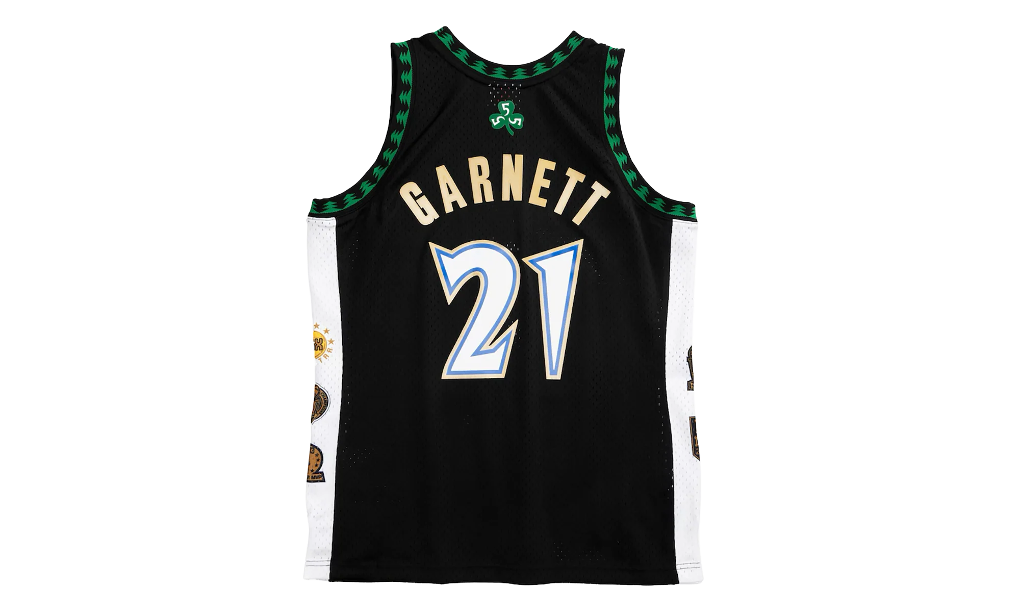 NBA Kevin Garnett Swingman Jersey "1995 Minnesota Timberwolves - Black" SMJYCP20029 MTIBLCK95KGA - Image 2
