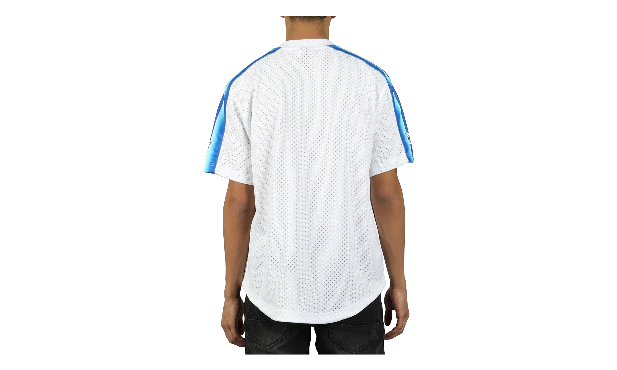 NBA Mesh V-Neck Tee "1991 All-Star Game - White" MSPOMG18025 ASGWHIT191 - Image 2