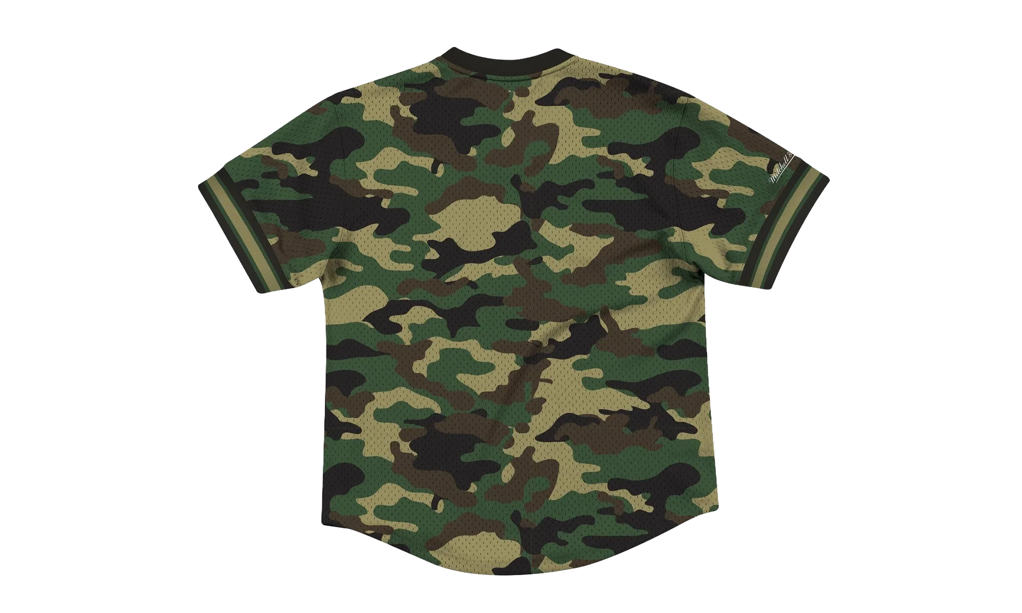 NBA Mesh V-Neck Tee "Chicago Bulls - Camo" MSPOMG18018 CBUCMWD1 - Image 2