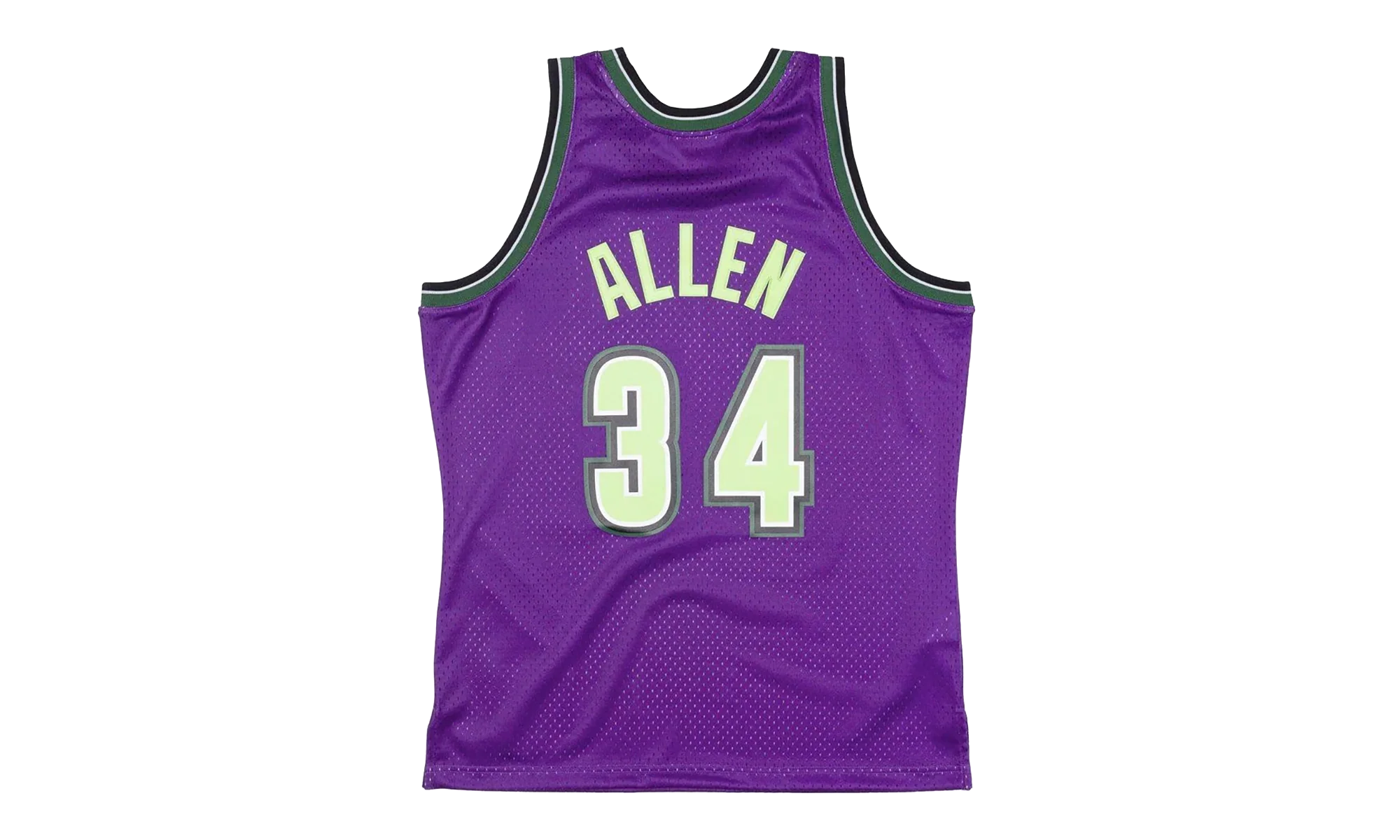 NBA Ray Allen Reload Swingman Jersey "1996 Milwaukee Bucks - Purple" SMJYCP19294 MBUPURP96RAL - Image 2
