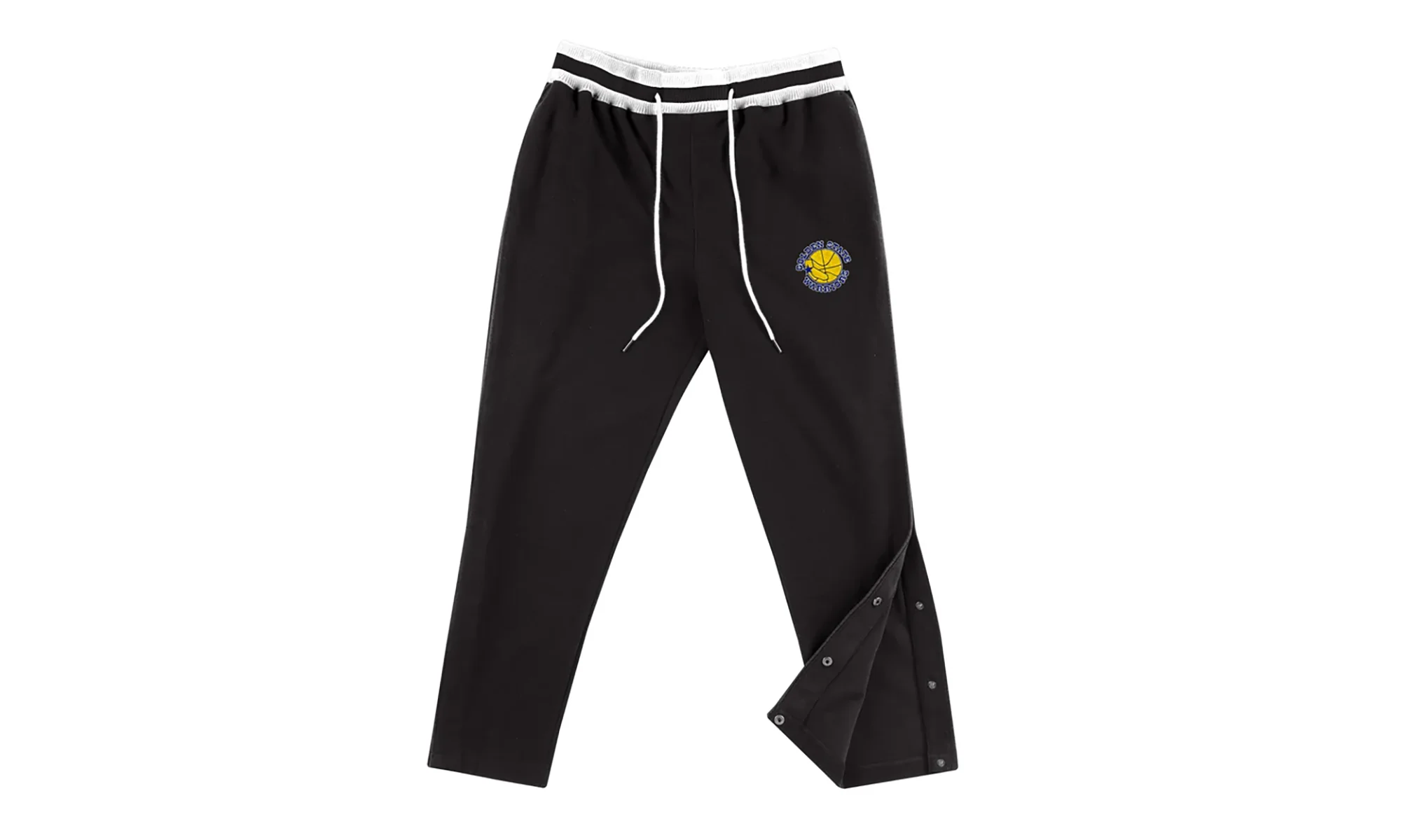 NBA Reversed Fleece Tearaway Pant "Golden State Warriors - Black" SWPTBW18047 GSWBLCK