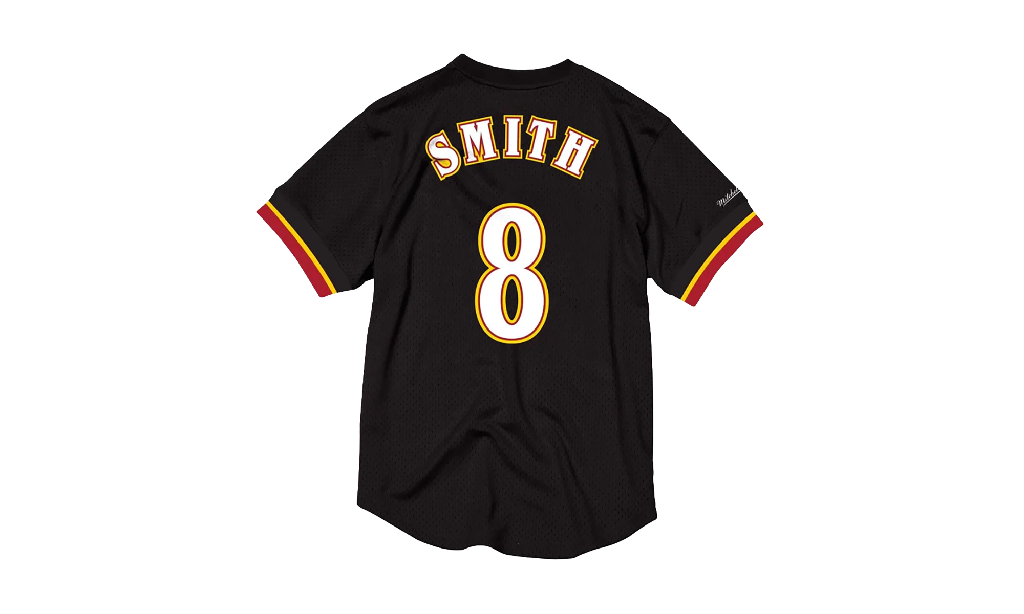 NBA Steve Smith Name & Number Mesh Crewneck "Atlanta Hawks - Black" BA84WX AHA K CCO - Image 2