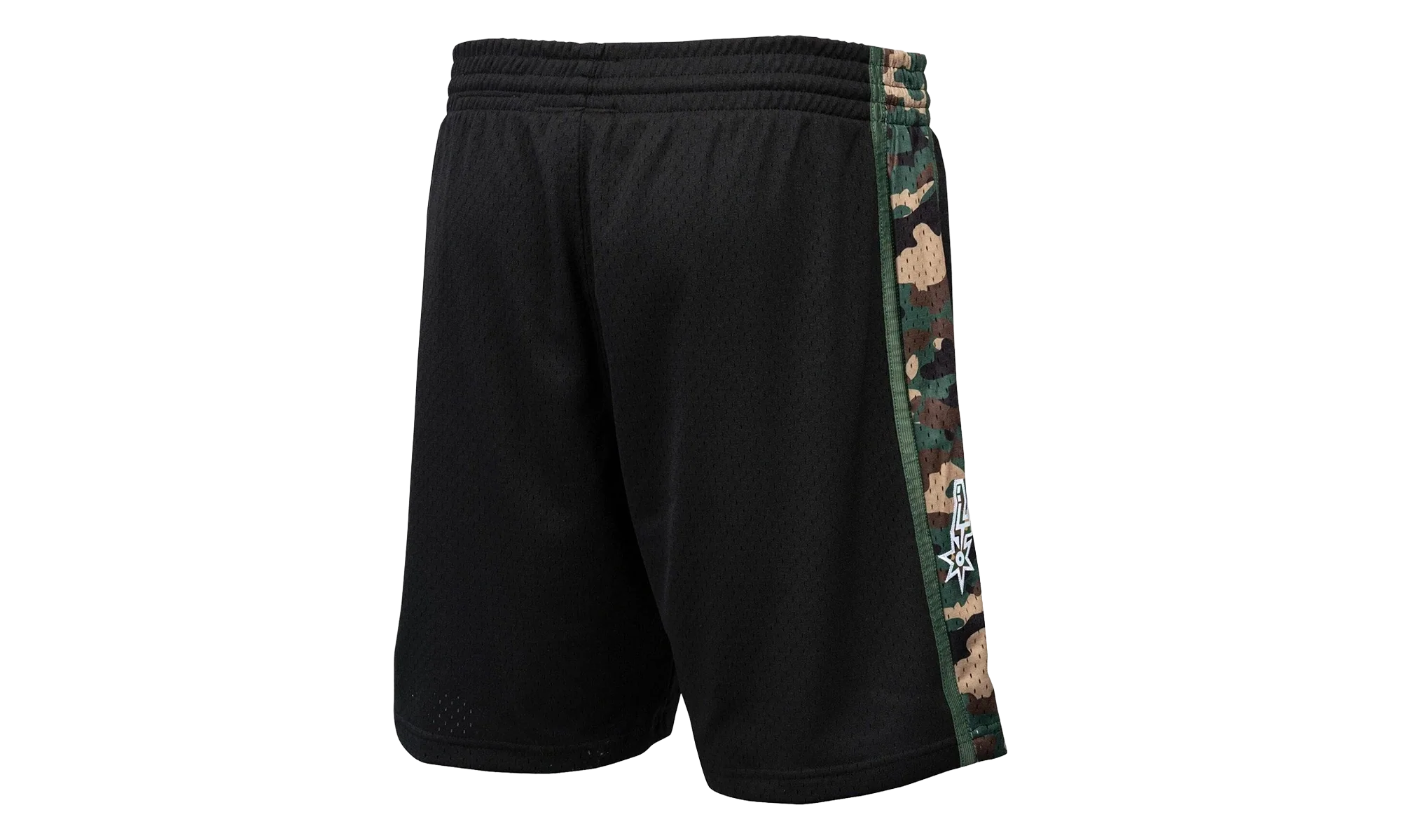NBA Straight Fire Camo Swingman Shorts "1994 San Antonio Spurs - Black" BA30ZC SAS K NNM - Image 2