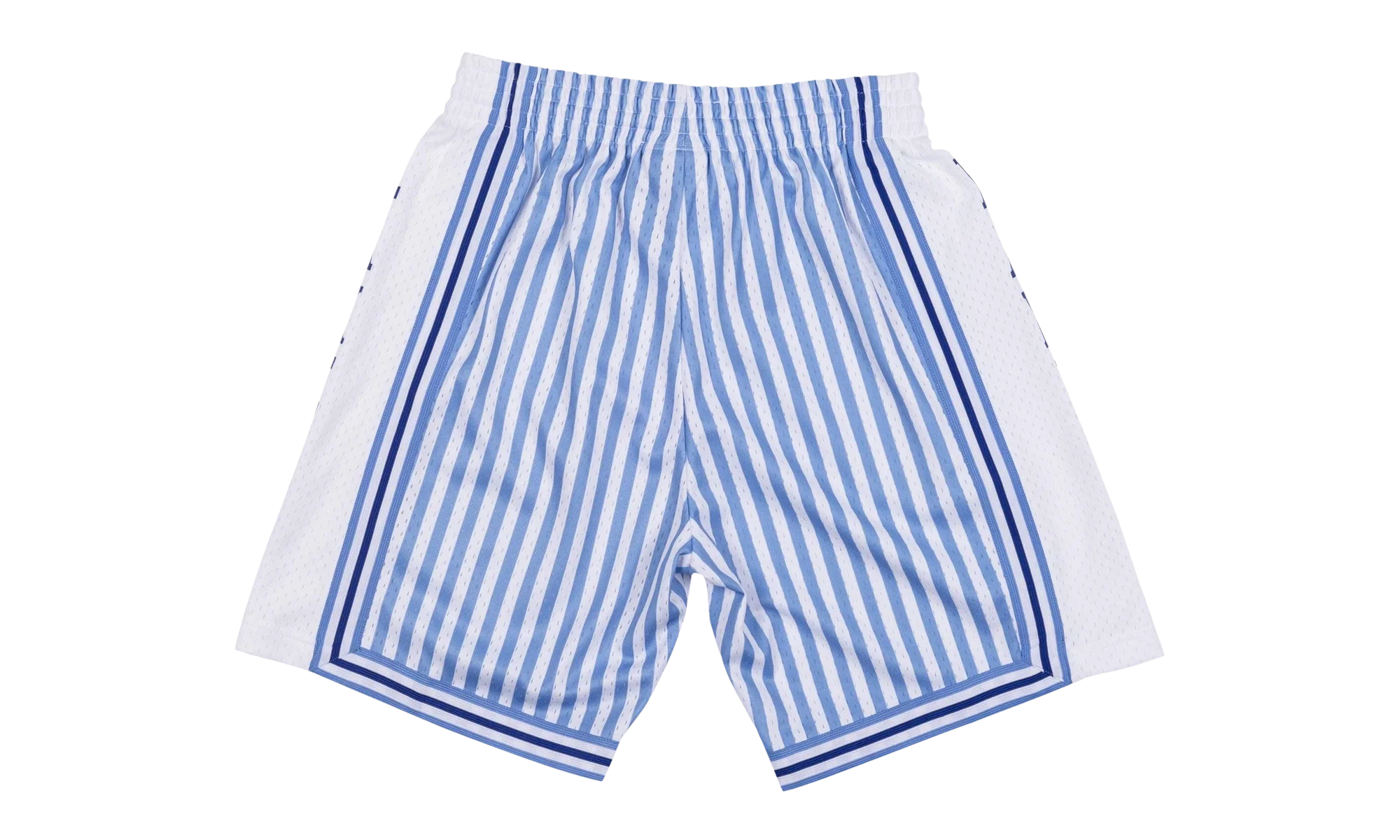 NBA Striped Swingman Shorts "1996 Los Angeles Lakers - Blue" SMSHBW19048 LALPTBL96 - Image 2