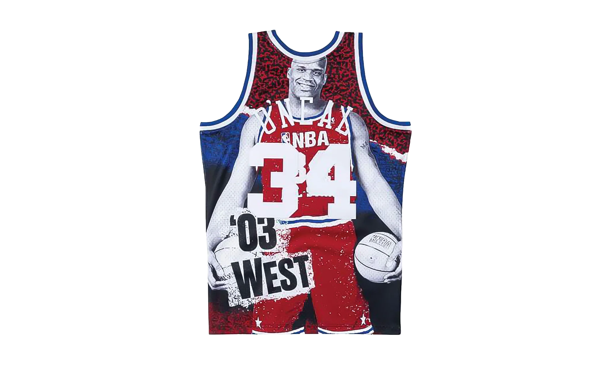 NBA Sublimated Shaquille O’Neal Swingman Jersey "2003 Allstar West - Black" SMJYNG18426 ASWBLCK03SON - Image 2