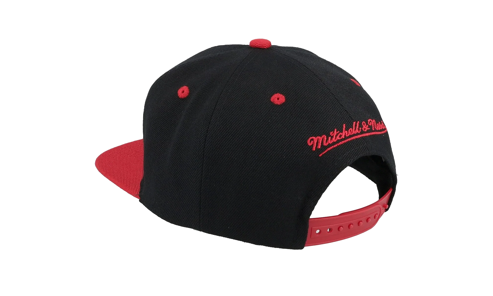 NBA Text Stack 1 Snapback Cap "Chicago Bulls - Black" HS8542 CBUBLCK - Image 2