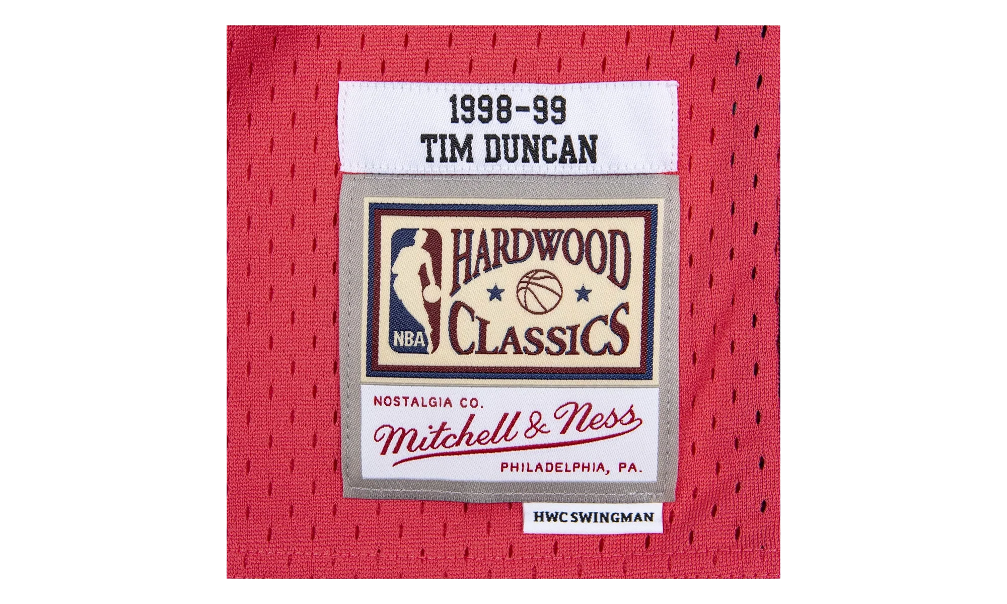 NBA Tim Duncan Reload Swingman Jersey "1998 San Antonio Spurs - Pink" SMJYCP19304 SASPINK98TDU - Image 3