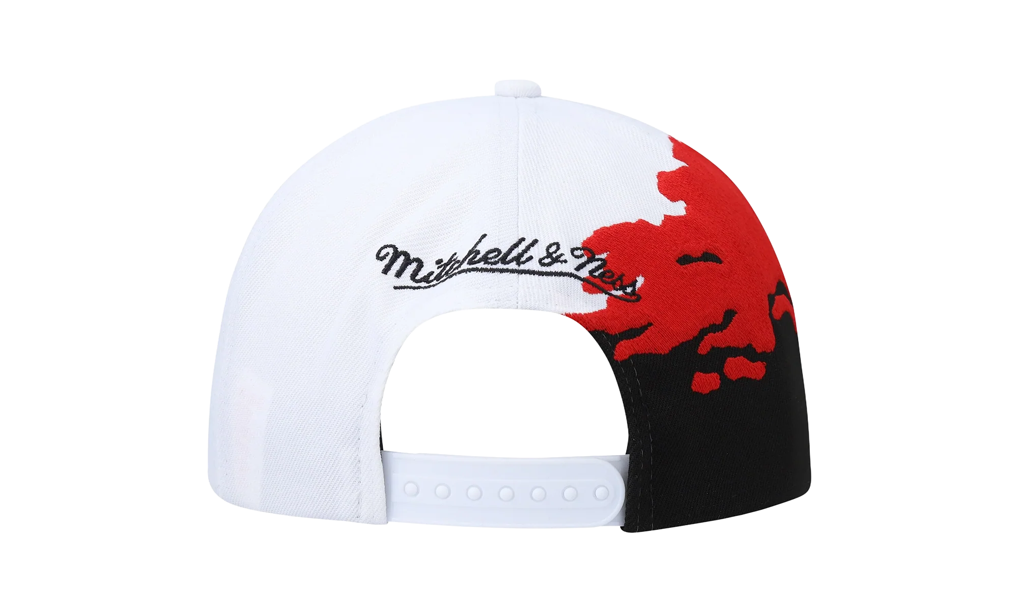 NCAA Paintbrush Snapback Cap "UNLV Rebels - White / Black" HHSS3302 LVEYYPPPWHBK - Image 2
