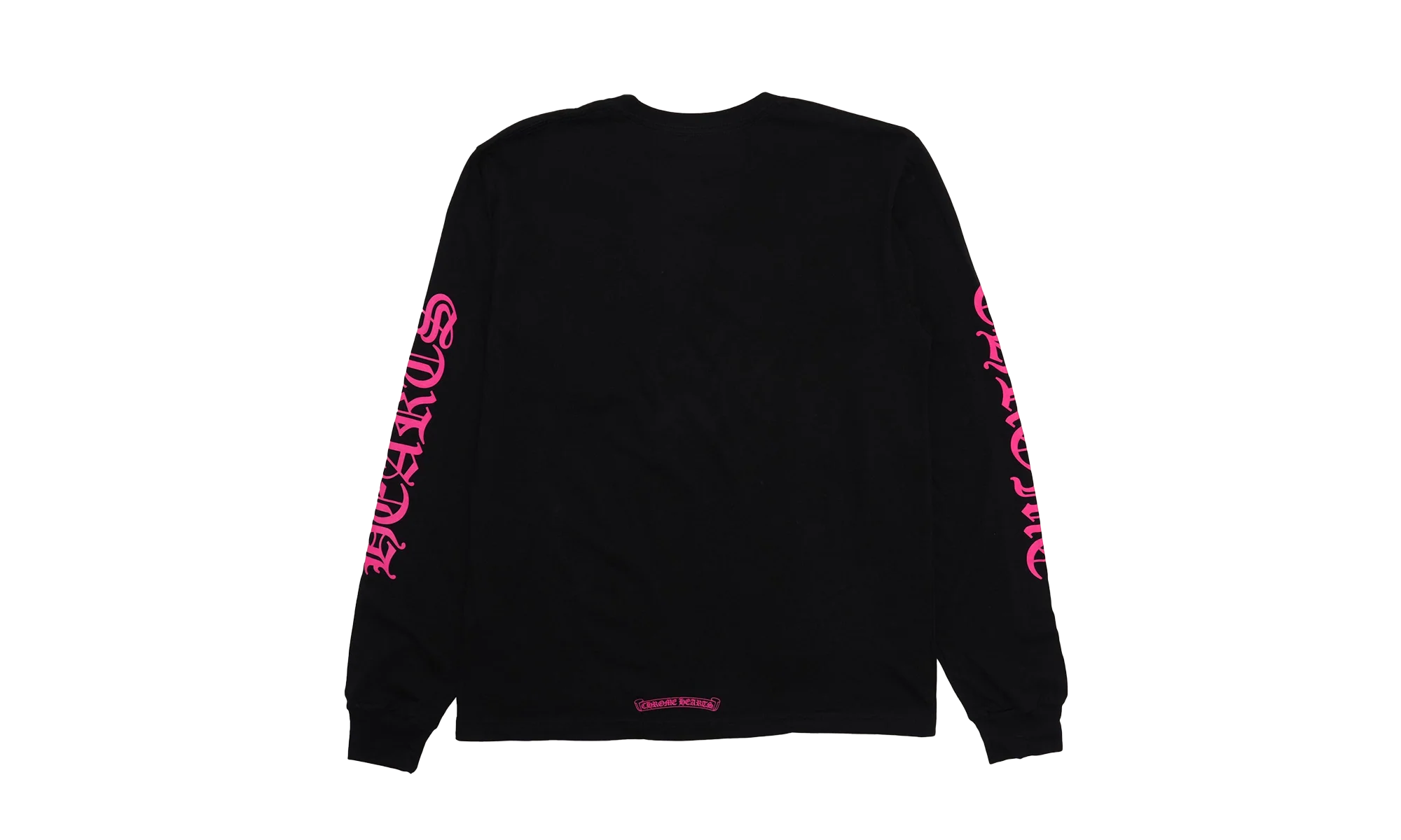 Neck Logo Long Sleeve Pocket T-Shirt "Black/Pink" CHRM0402 - Image 2