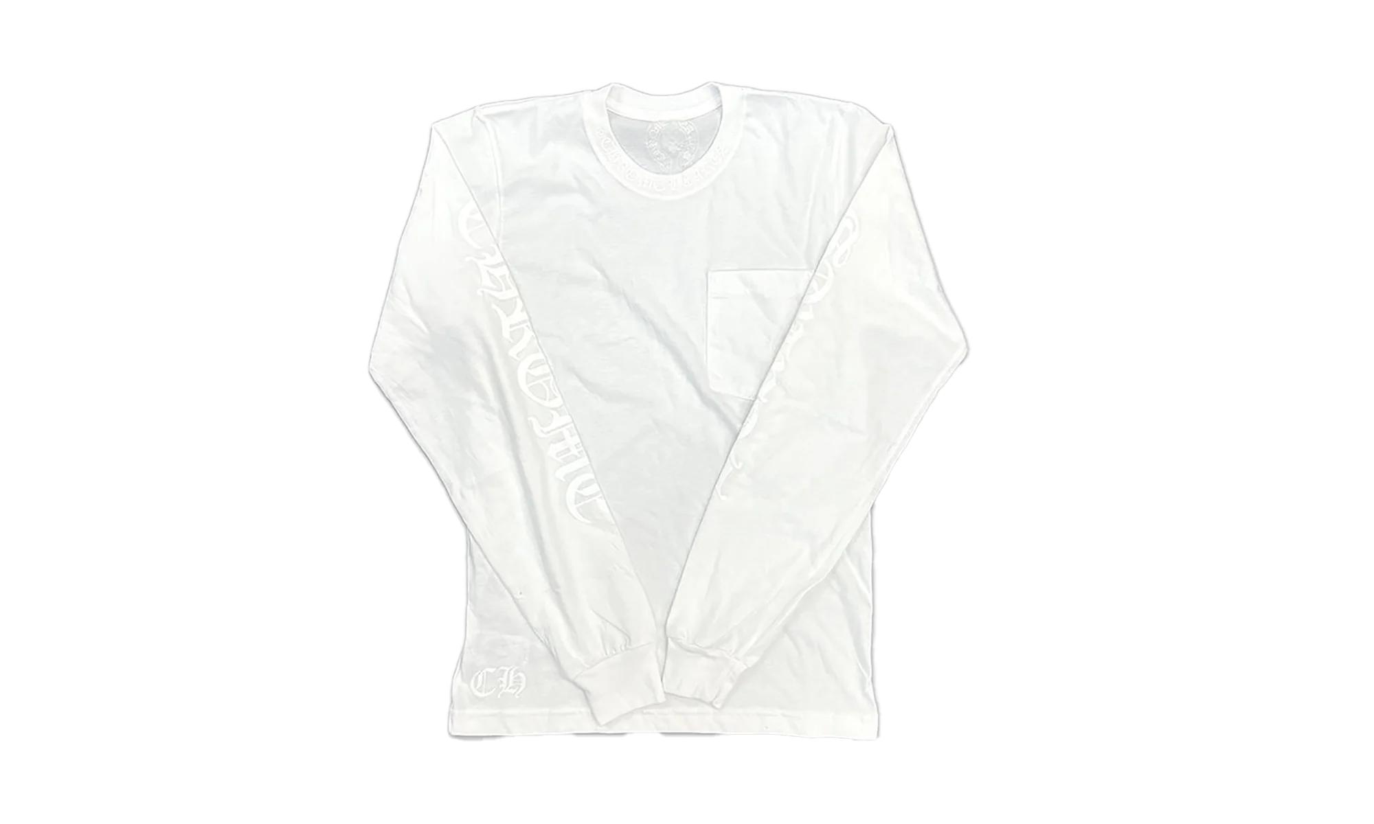 Neck Logo Pocket LS Tee "White" CHRM0591